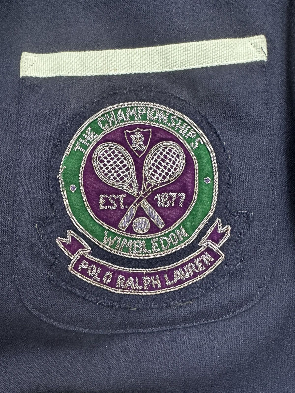 Polo Ralph Lauren Wimbledon Tennis line judge blazer, tie and cap Size 40S - 3 Thumbnail