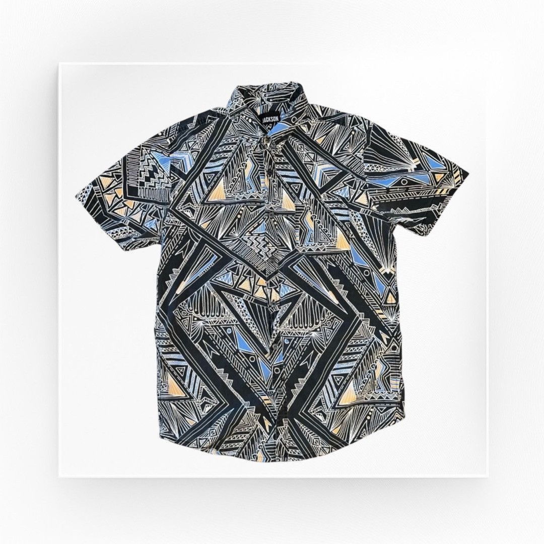 Vintage JACKSON Short Sleeved Button Up, Men’s Small Size US S / EU 44-46 / 1 - 1 Thumbnail