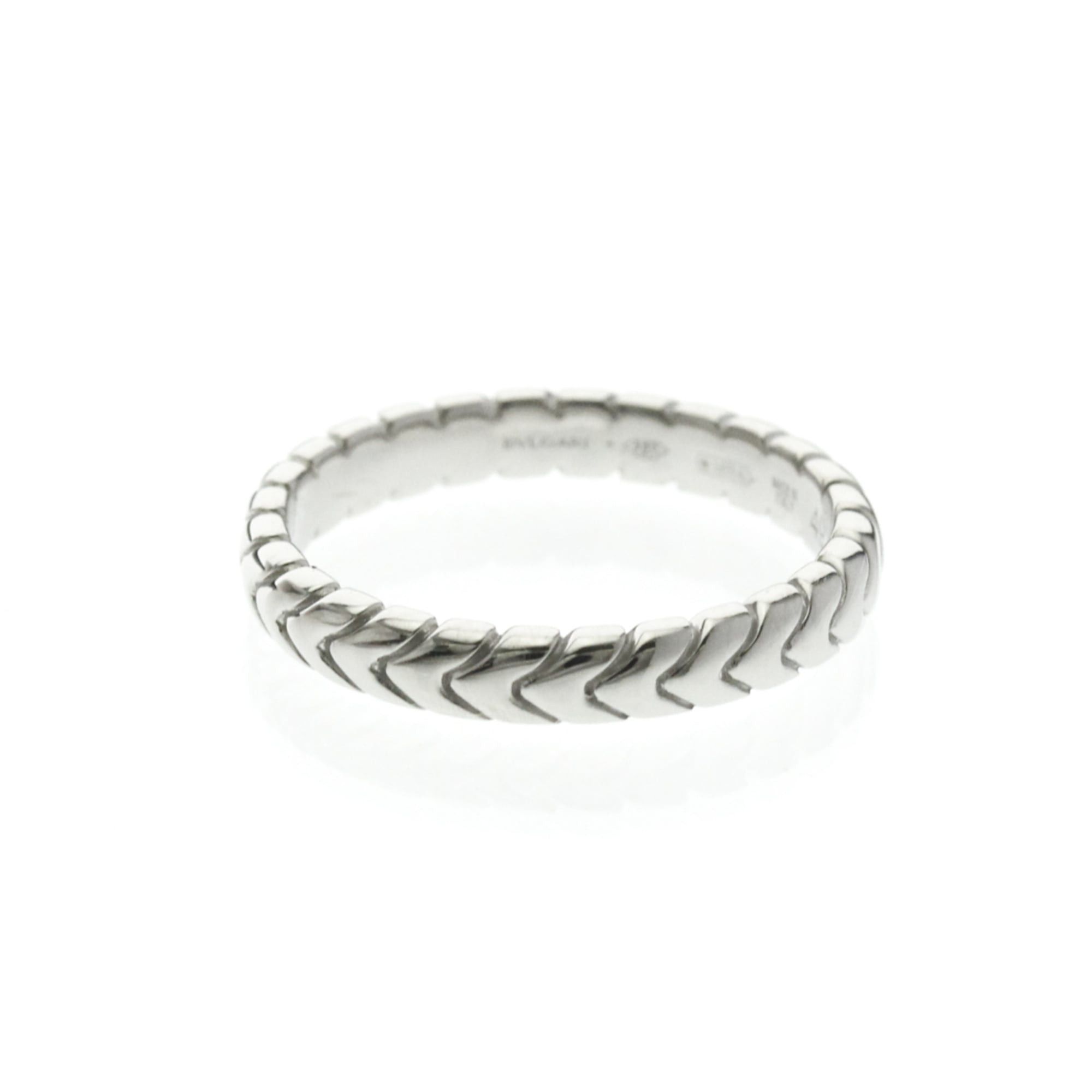 Bvlgari Bvlgari Spiga Ring Platinum Fashion No Stone Band Ring Silver Size ONE SIZE - 1 Thumbnail