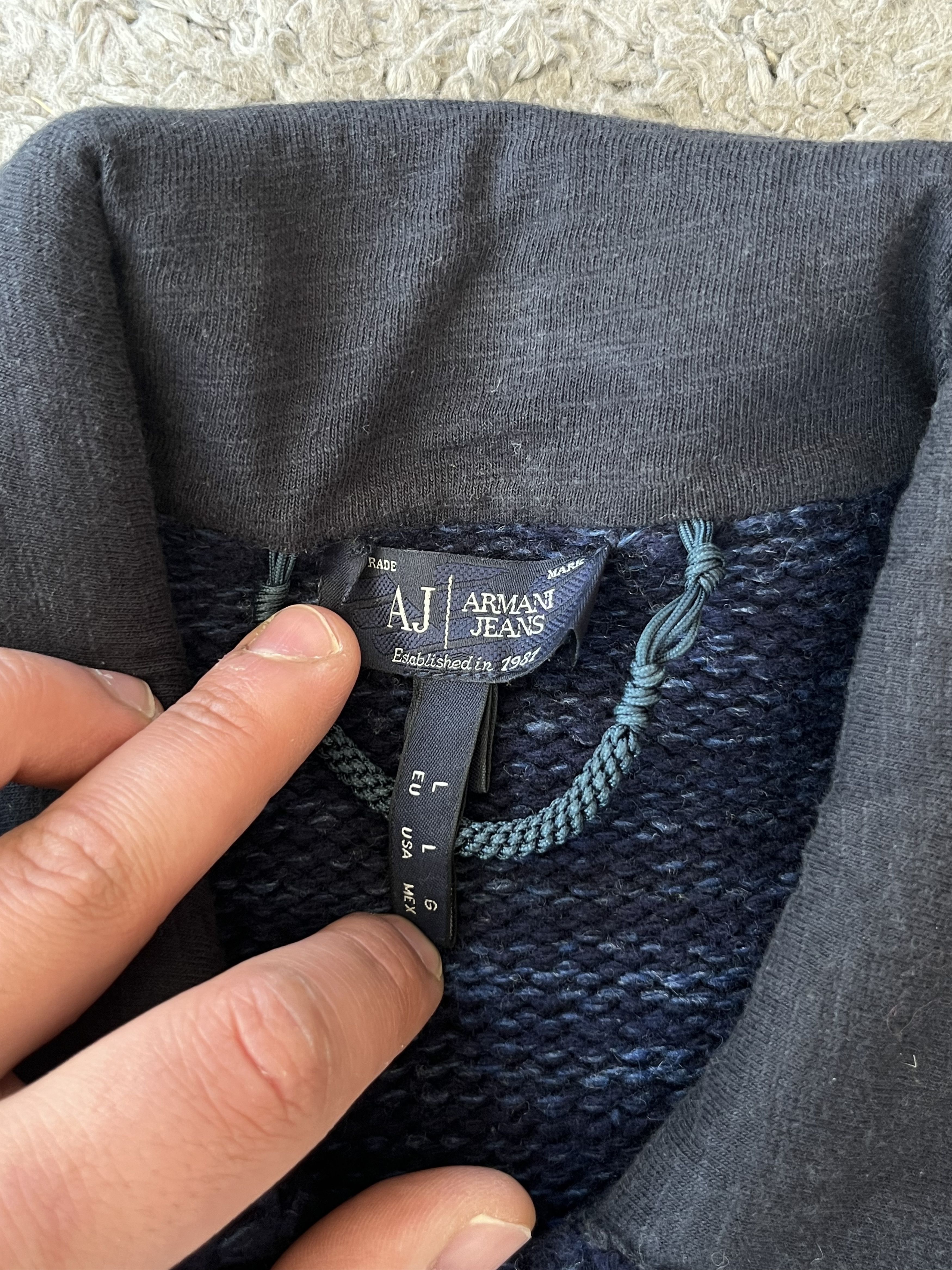 Emporio Armani ARMANI JEANS Cardigan Sweater Botton Up Military Style Size US L / EU 52-54 / 3 - 9 Thumbnail