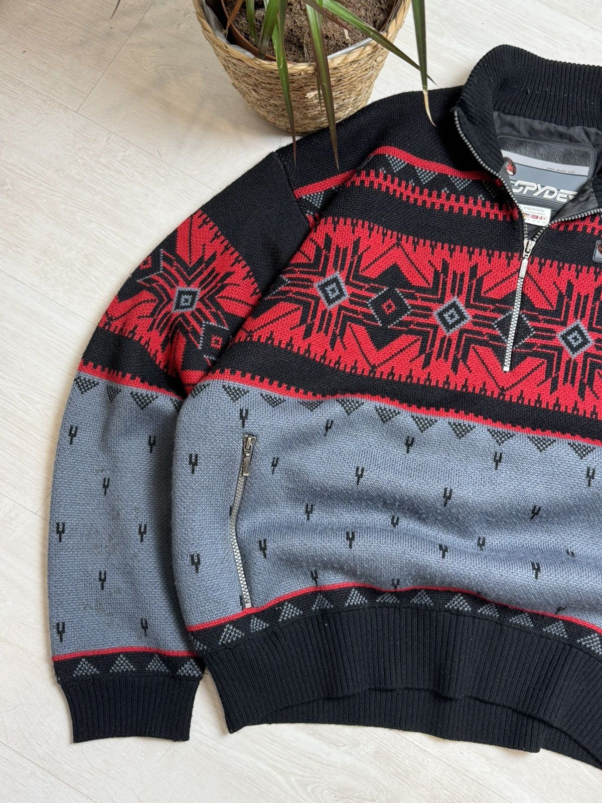 Spyder × Vintage Spyder Vintage Fleece Zip Sweater Big Logo Oversized Y2K Size US XL / EU 56 / 4 - 5 Thumbnail
