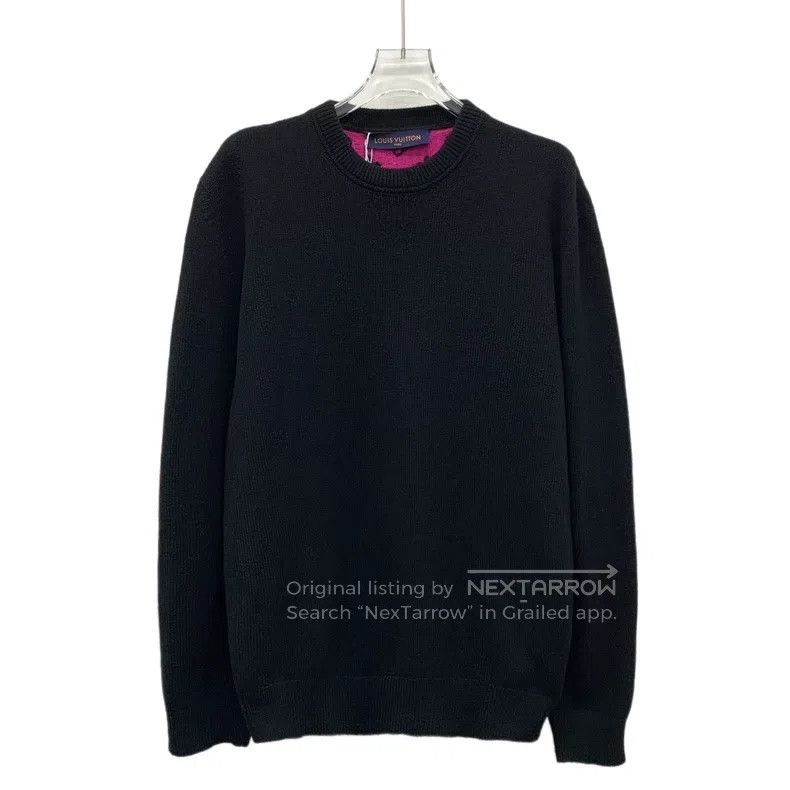 Louis Vuitton Louis Vuitton Color-block back logo and full-print cashmer Size US L / EU 52-54 / 3 - 1 Thumbnail