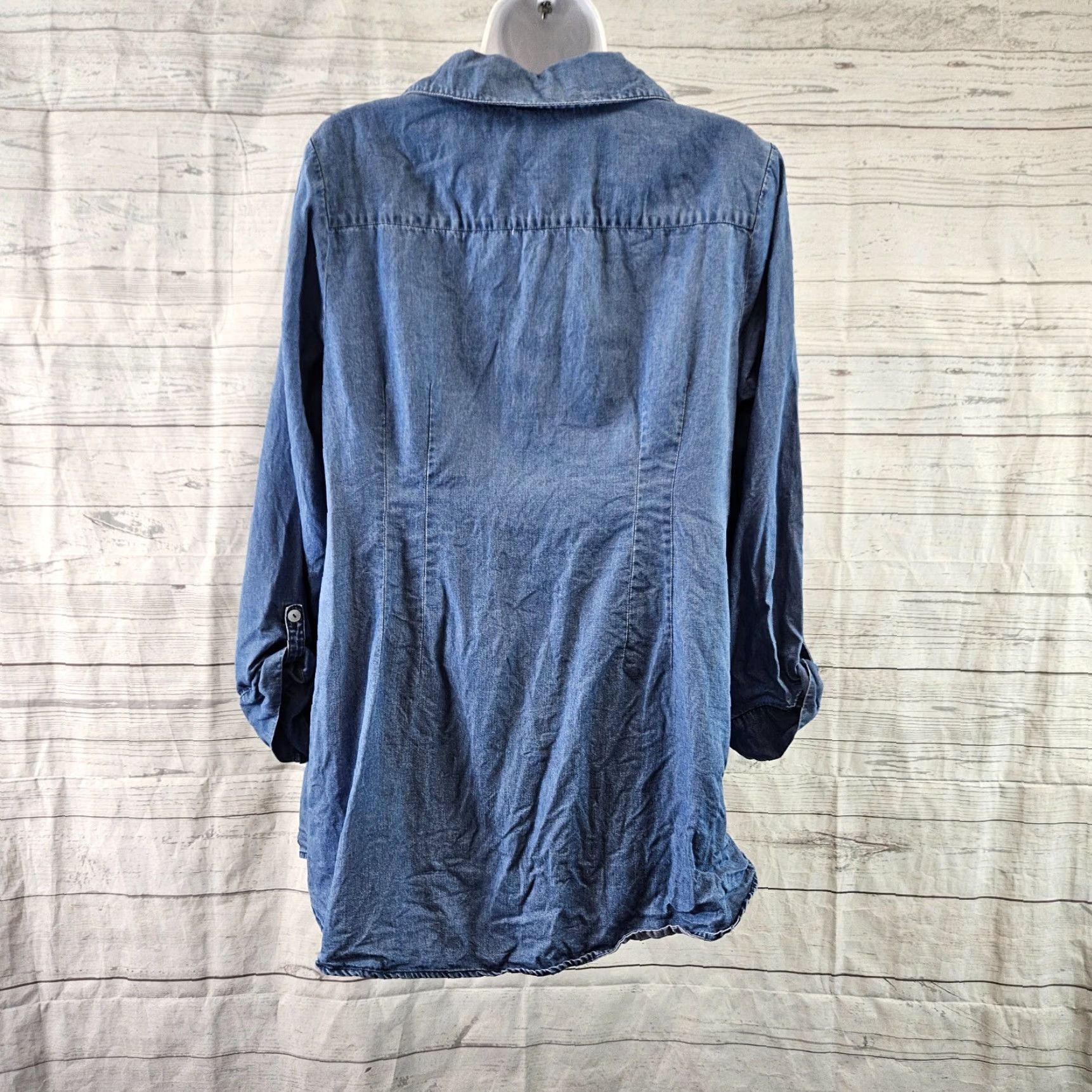 Soft Surroundings Soft Surroundings Tunic Shirt Womens L Blue Size L / US 10 / IT 46 - 4 Thumbnail