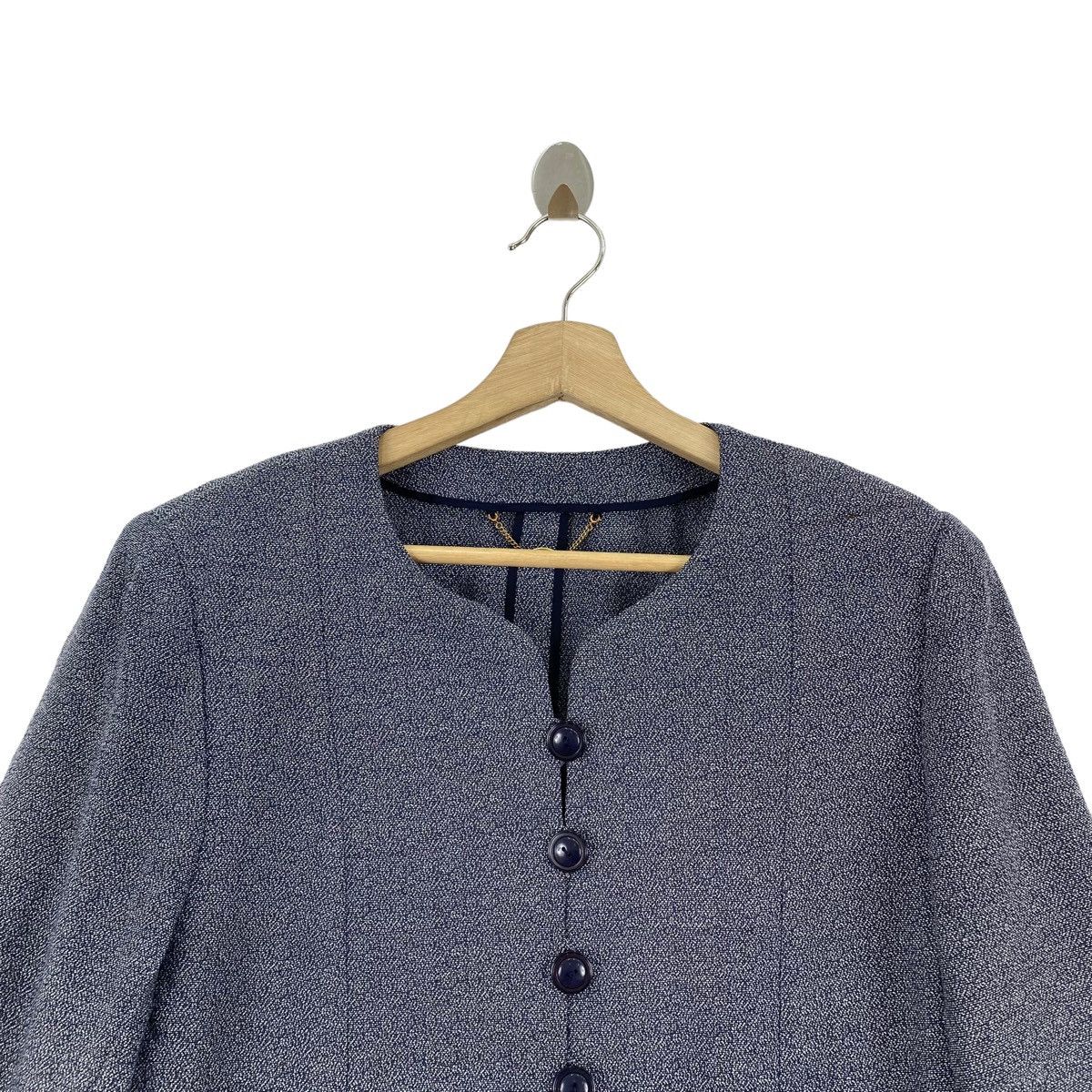 Japanese Brand LEILIAN Japanese Brand Button Up Casual Navy Blouse Coat Size M / US 6-8 / IT 42-44 - 2 Thumbnail