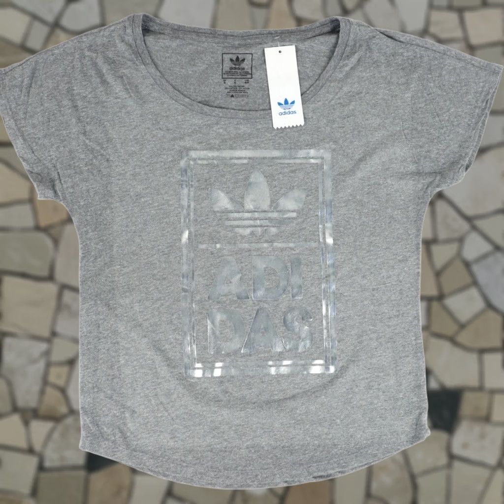 Adidas Adidas Premium Tri-Blend Dolman Shirt Gray Solid Metallic Graphic Women's S Size S / US 4 / IT 40 - 1 Thumbnail
