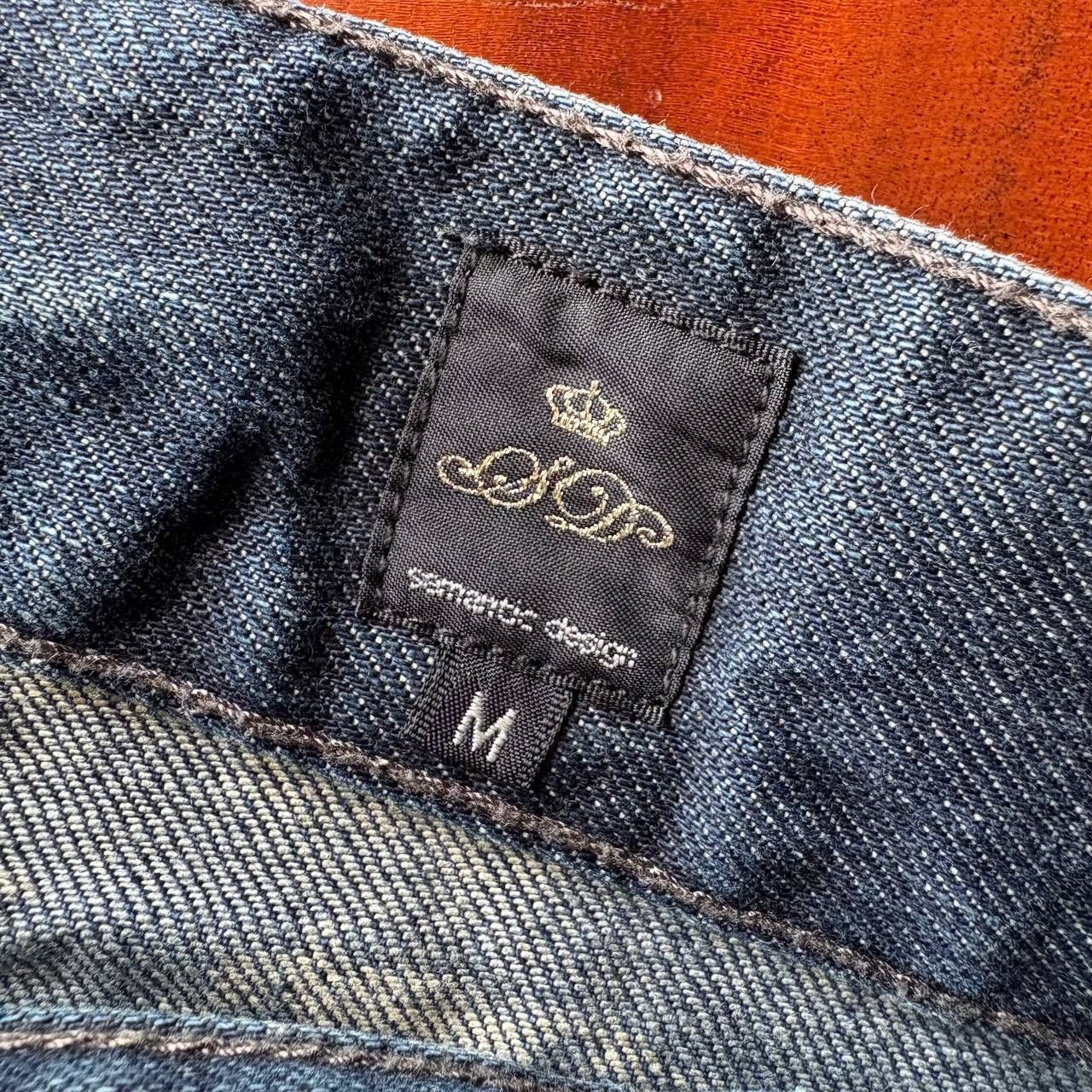 semanticdesign Semantic Design Acid Wash Bleach Dark Blue Jeans Pants Size US 32 / EU 48 - 12 Thumbnail