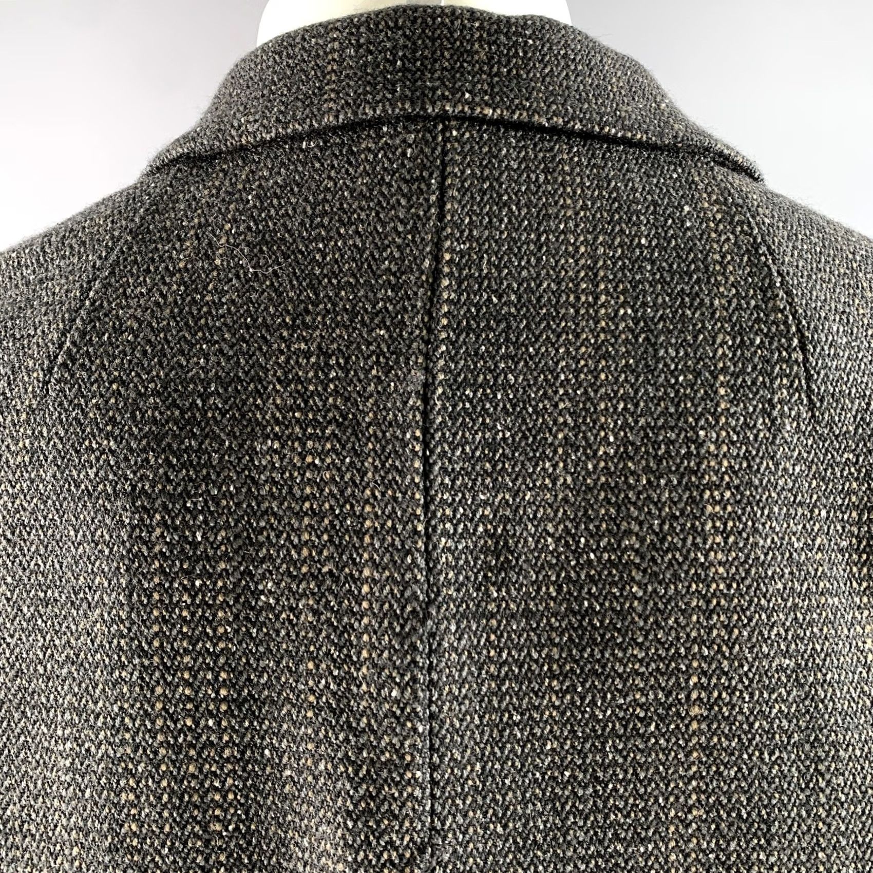 Visvim VISVIM Coat Tweed Wool Linen Silk Black Brown Notch Lapel Size M Mens Size US M / EU 48-50 / 2 - 6 Thumbnail