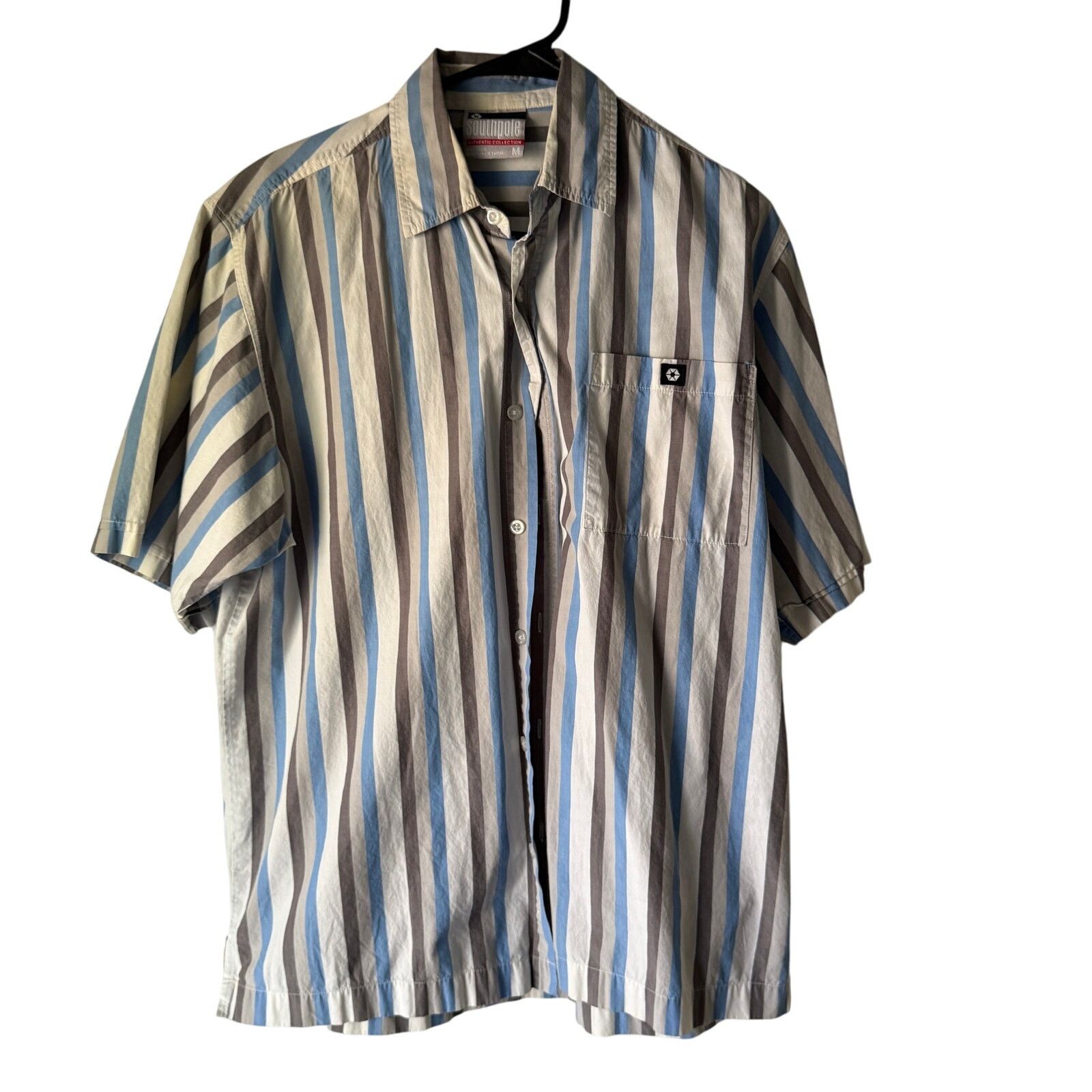 Southpole Southpole Y2K Stripe Button Shirt Cotton Streetwear Size M Size US M / EU 48-50 / 2 - 1 Thumbnail