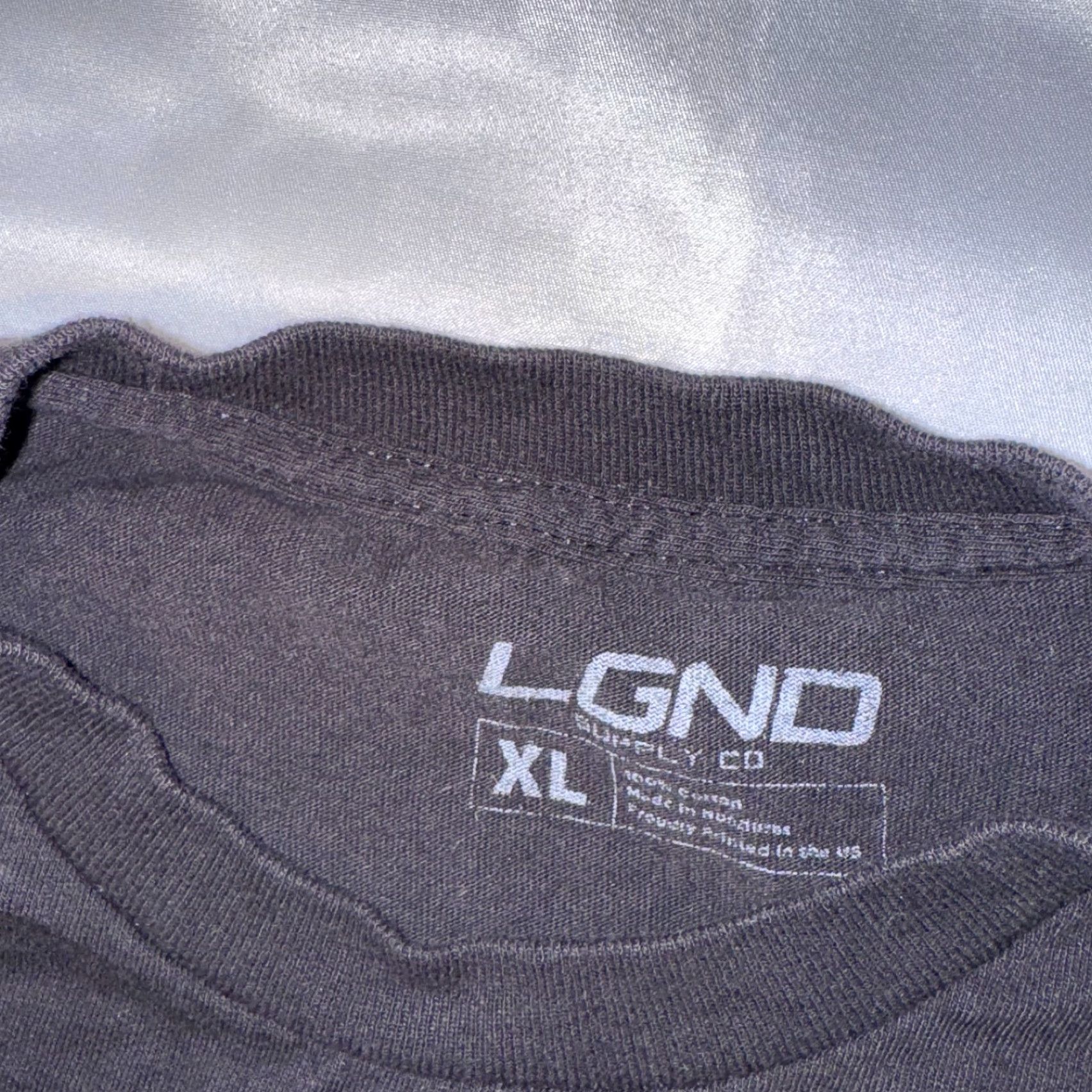 Vintage LGND Supply Racing Tee Shirt - XL Black Logo Graphic T-Shirt Men Short Sleeve Crew Neck Casual Car Theme 2020s Size US XL / EU 56 / 4 - 2 Thumbnail