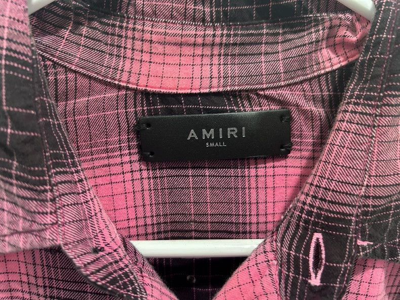 Amiri Amiri19SS show pink rhinestone rivet shirt-2506 Size US S / EU 44-46 / 1 - 3 Thumbnail