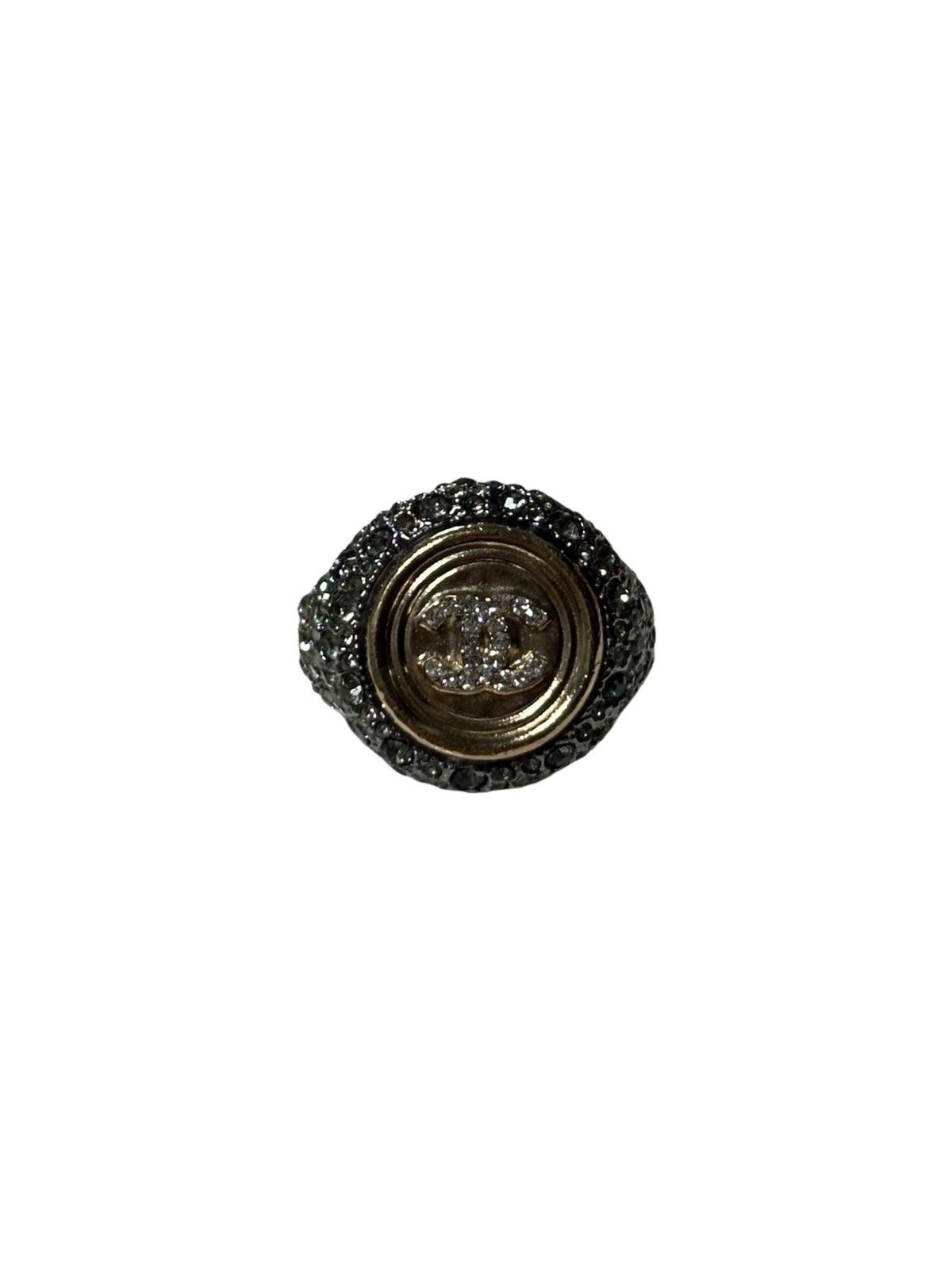 Chanel CHANEL S/S 2021 Embellished CC Logo Ring Size ONE SIZE - 1 Thumbnail