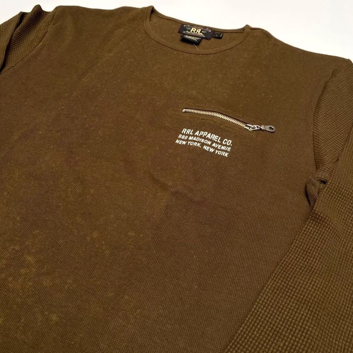Ralph Lauren RRL RALPH LAUREN Early 90s Three-Star Long-Sleeve Knit Top Brown Size L Men Size US L / EU 52-54 / 3 - 3 Thumbnail