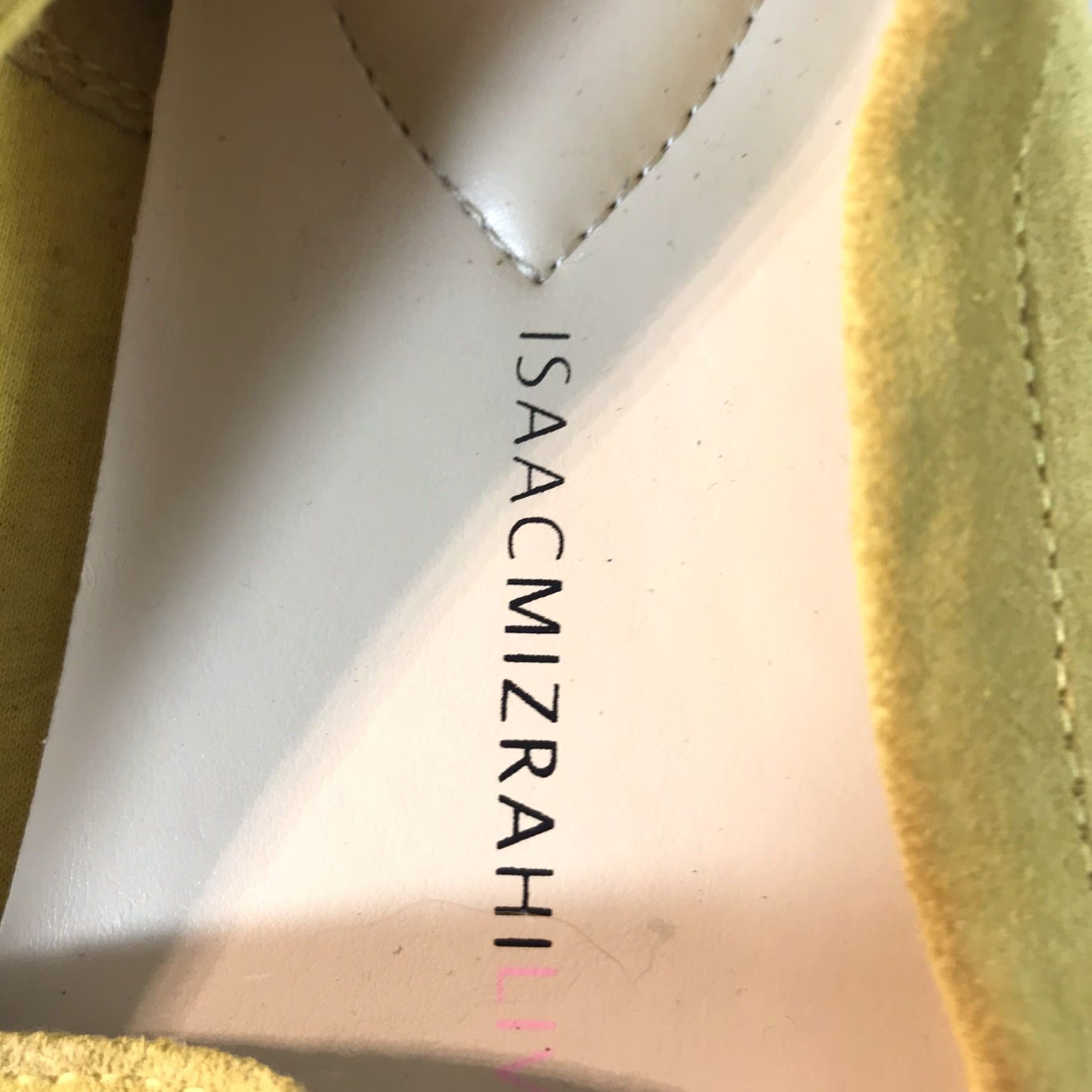 Isaac Mizrahi Isaac Mizrahi Women's Loafers Yellow Suede Slip On Flat Size 8.5 M Casual Dressy Size US 8.5 / IT 38.5 - 3 Thumbnail