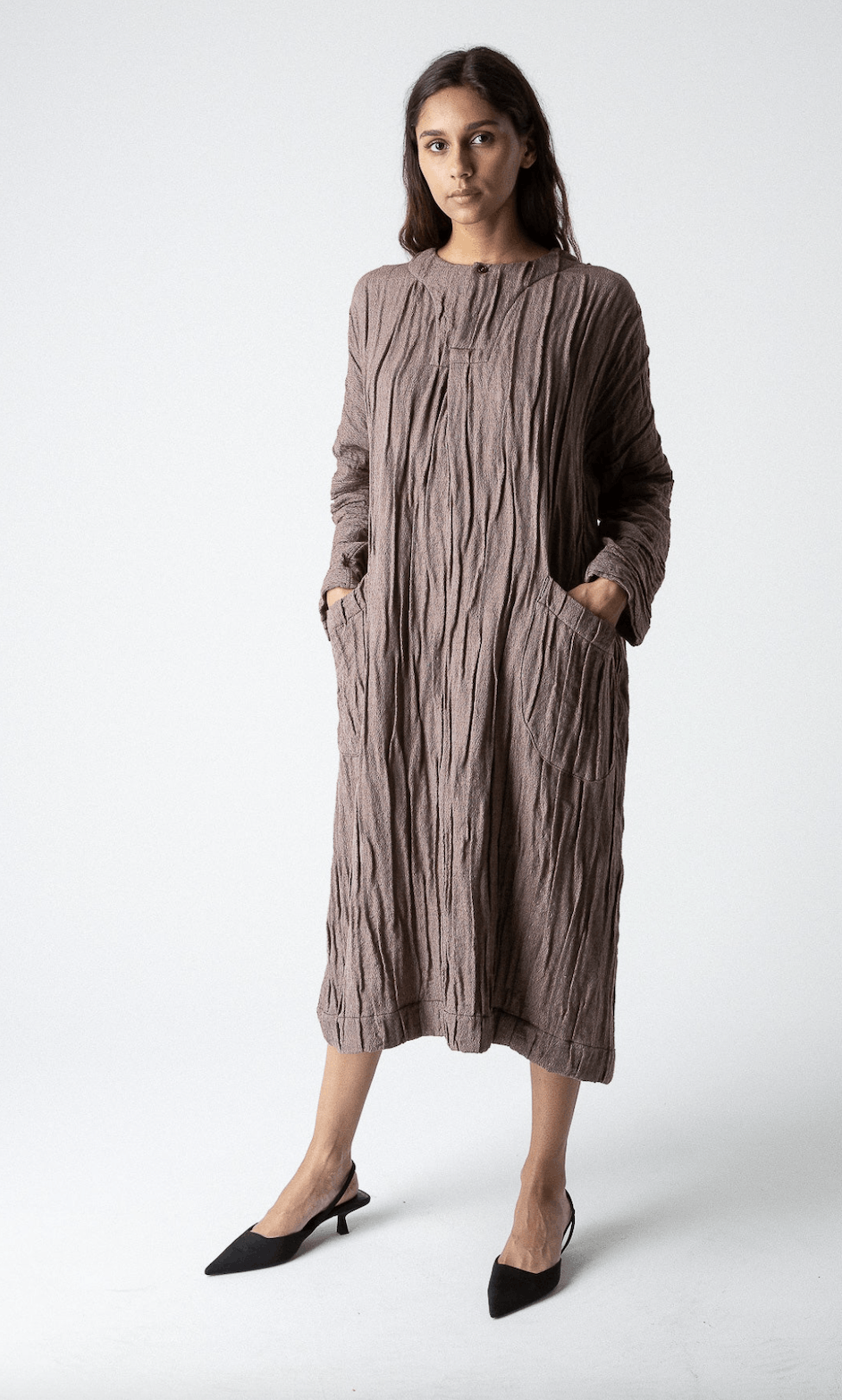 Beaugan $1170 NWT BEAUGAN GAUZE SACK DRESS Size L / US 10 / IT 46 - 3 Thumbnail