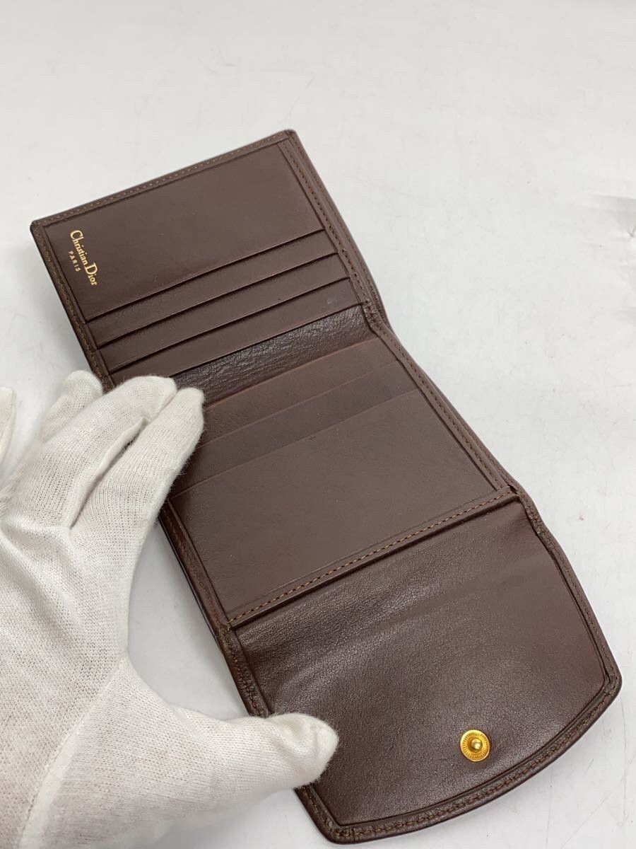 Dior Dior Leather Wallet Brown Size ONE SIZE - 4 Thumbnail