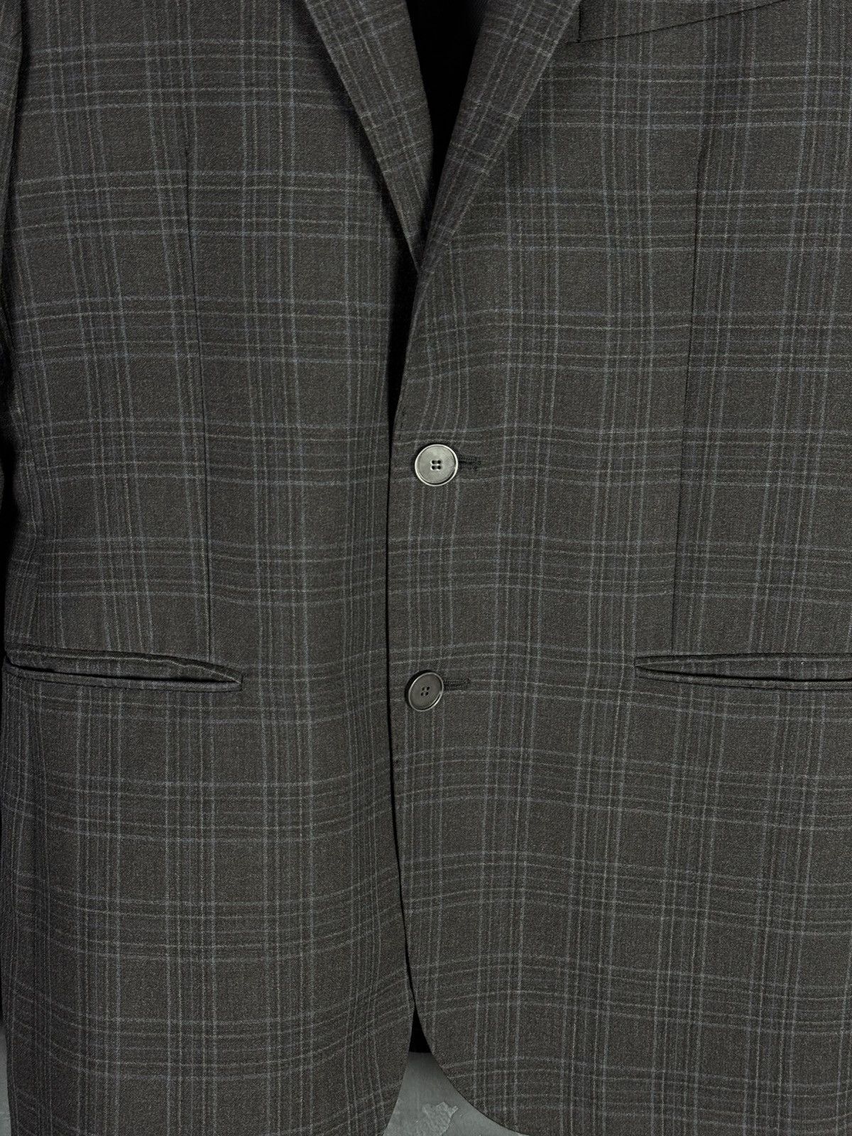 Paoloni Paoloni Men's Lana Vergine Wool 2 Button Blazer Size 48R - 4 Thumbnail