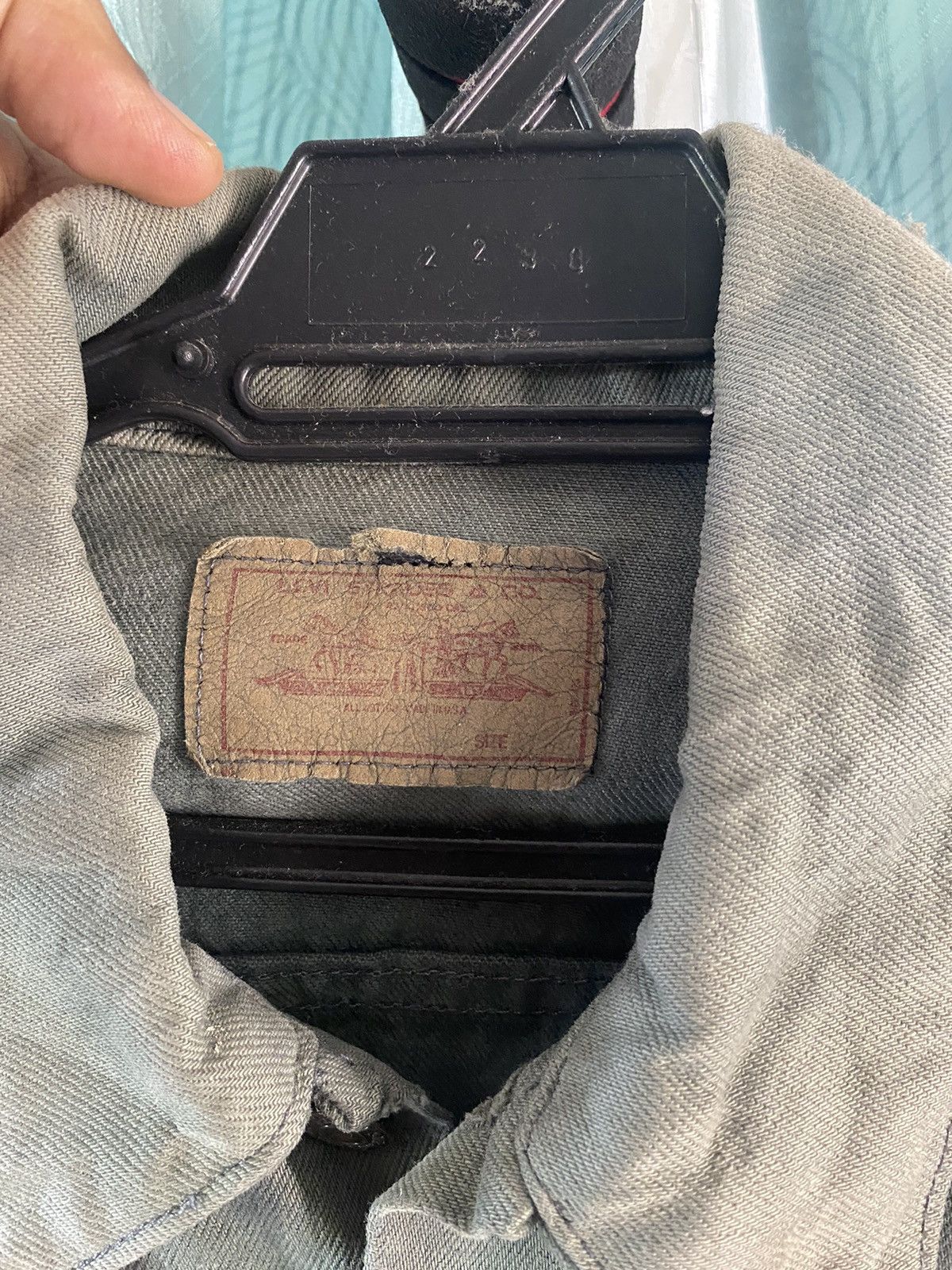 Levi's × Levi's Vintage Clothing Vintage Levis Faded Grey Denim Trucker Jacket Made in USA Size US S / EU 44-46 / 1 - 3 Thumbnail