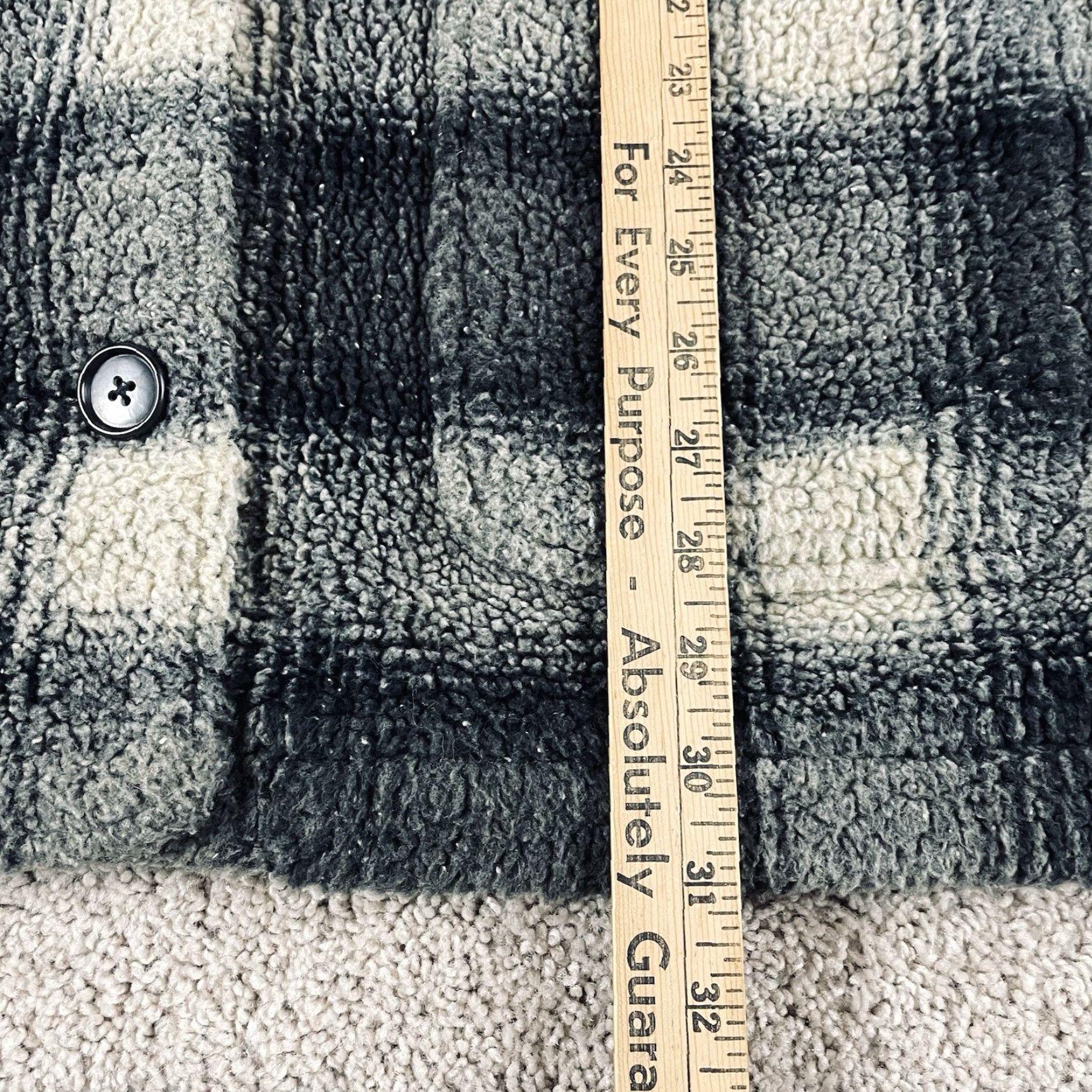 Eddie Bauer VINTAGE Eddie Bauer Jacket Women’s XL Plaid Sherpa Barn Chore Black/Gray R1 Size XL / US 12-14 / IT 48-50 - 5 Thumbnail