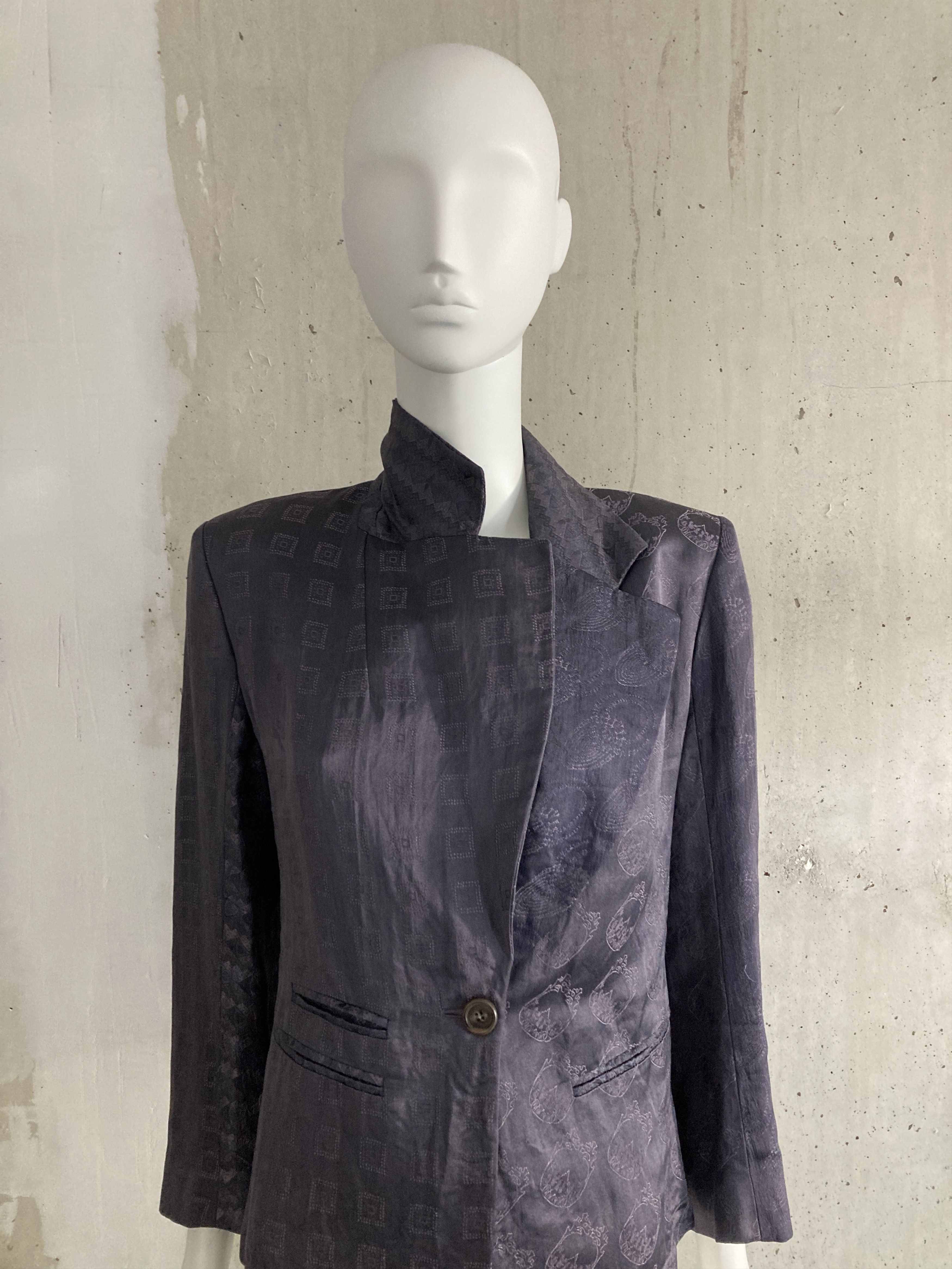 Ann Demeulemeester Early 90's Silk Jacket Size M / US 6-8 / IT 42-44 - 4 Thumbnail
