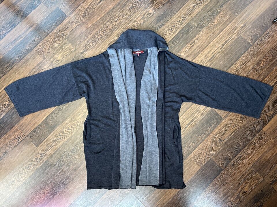 Max Mara Max Mara Women's Long Cardigan Fine Wool Gray Size M Size M / US 6-8 / IT 42-44 - 15 Thumbnail