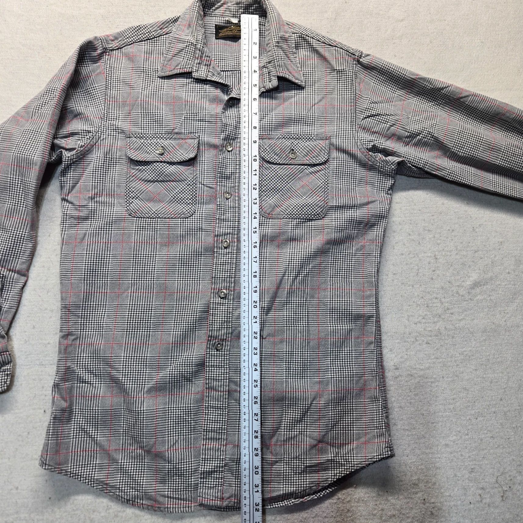 Eddie Bauer Eddie Bauer Shirt Plaid Button-Down Gray Flannel Long Sleeve Mens Large 100% Cotton Classic Fit Casual Workwear Size US L / EU 52-54 / 3 - 7 Thumbnail