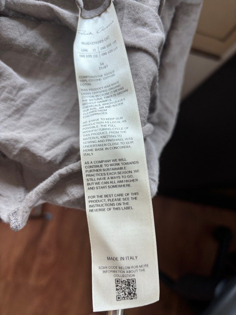 Rick Owens Rick Owens Tee Shirt Size ONE SIZE - 3 Thumbnail