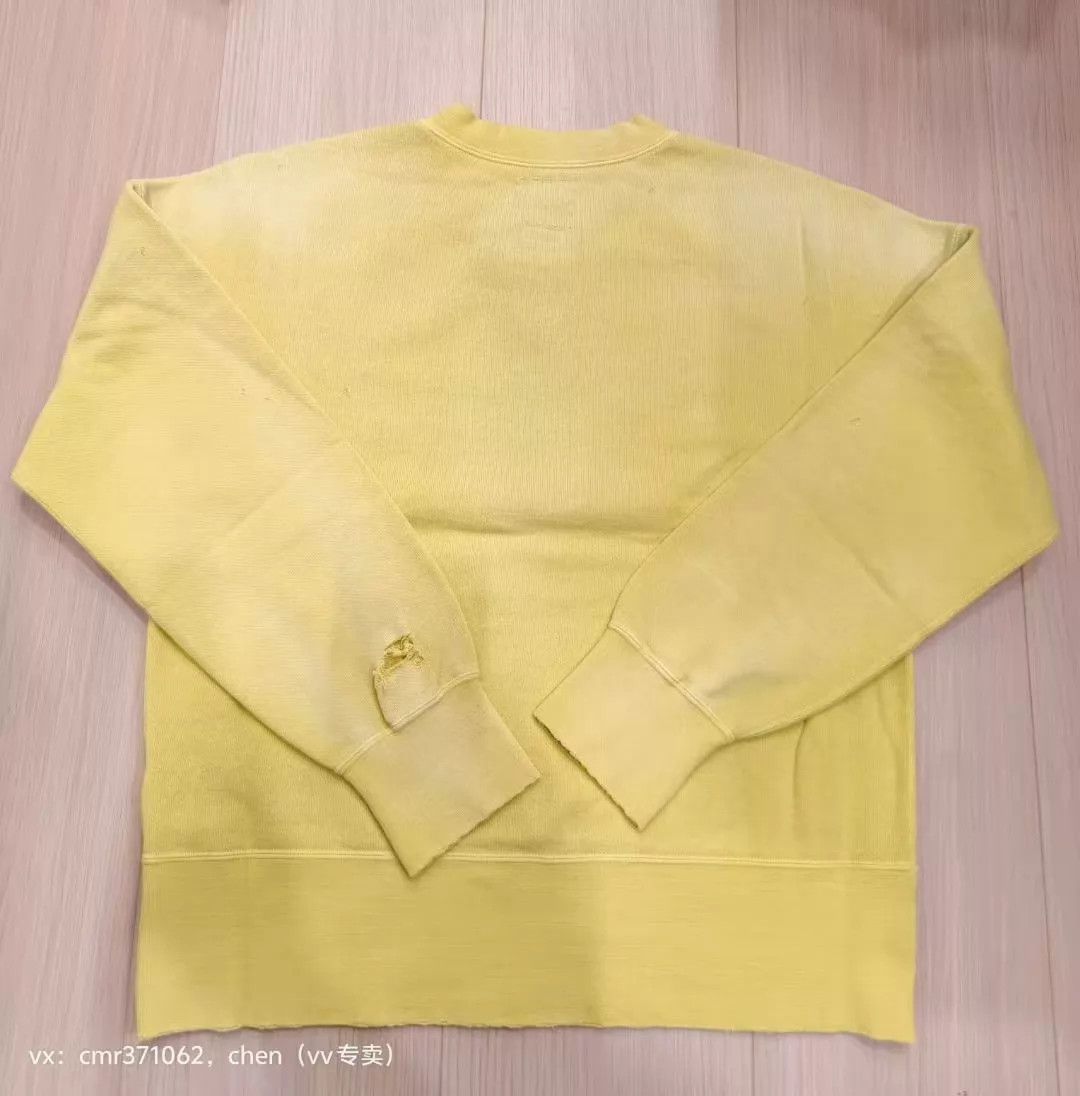Visvim VISVIM 23SS COURT SWEAT L/S CRASH Yellow Sz3 Dyed Size US L / EU 52-54 / 3 - 7 Thumbnail