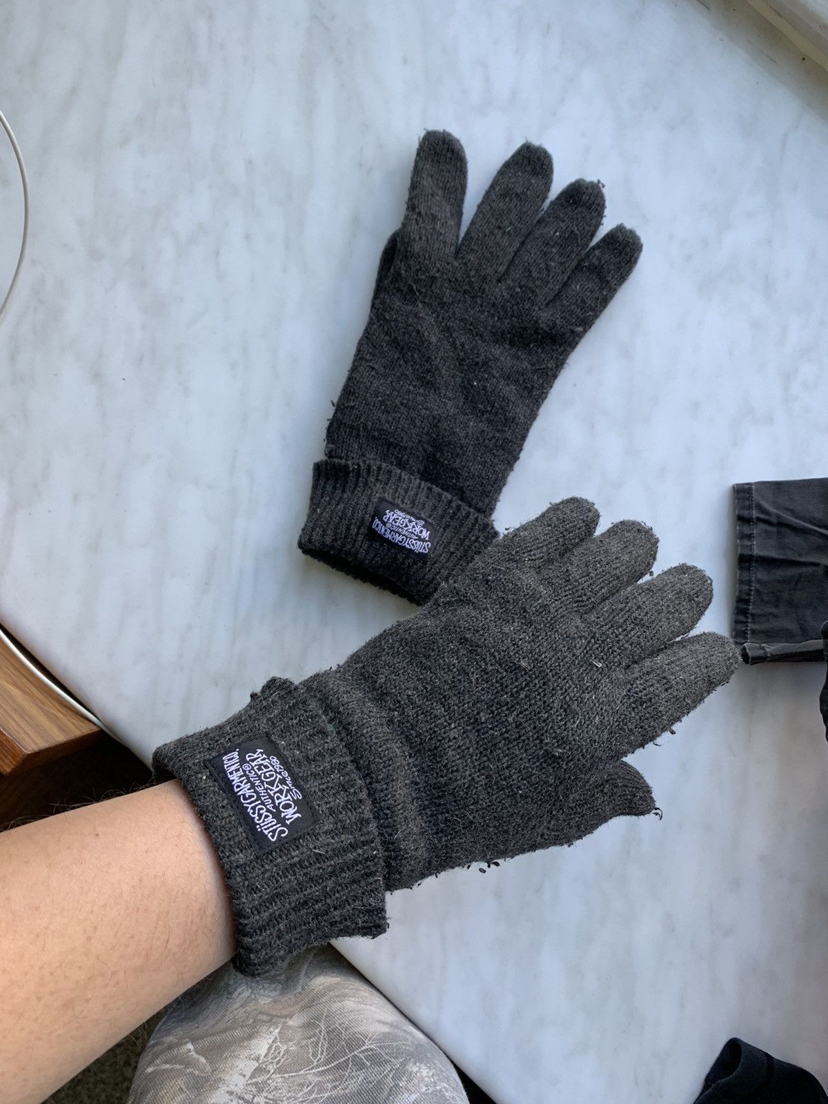 Stussy STUSSY SS LINK LEATHER GLOVES L/XL | Grailed