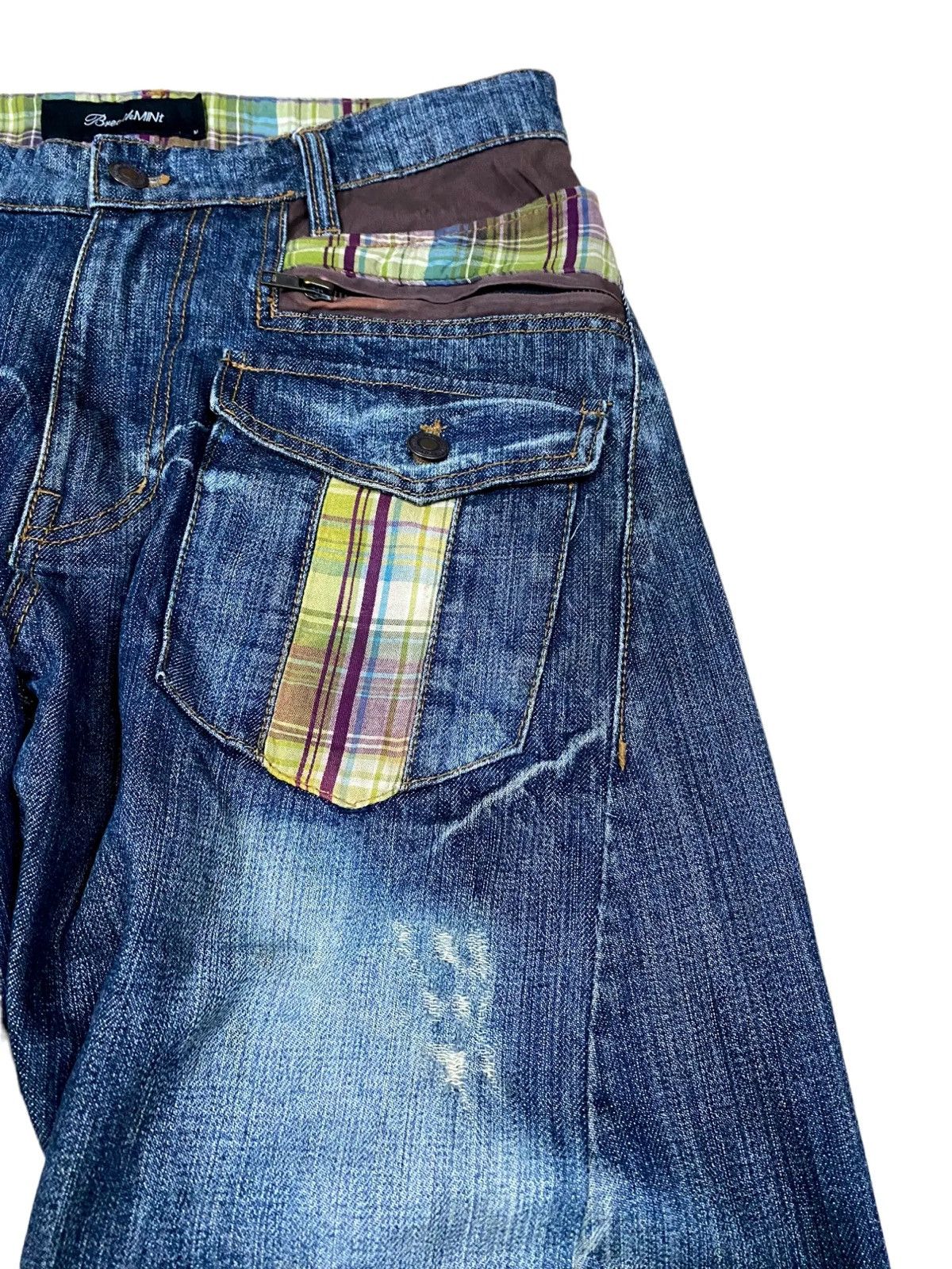 Japanese Brand × Vintage ✅️Vintage BreathMint Denim Double Waist Multi Pocket Rare🔥 Size US 34 / EU 50 - 4 Thumbnail