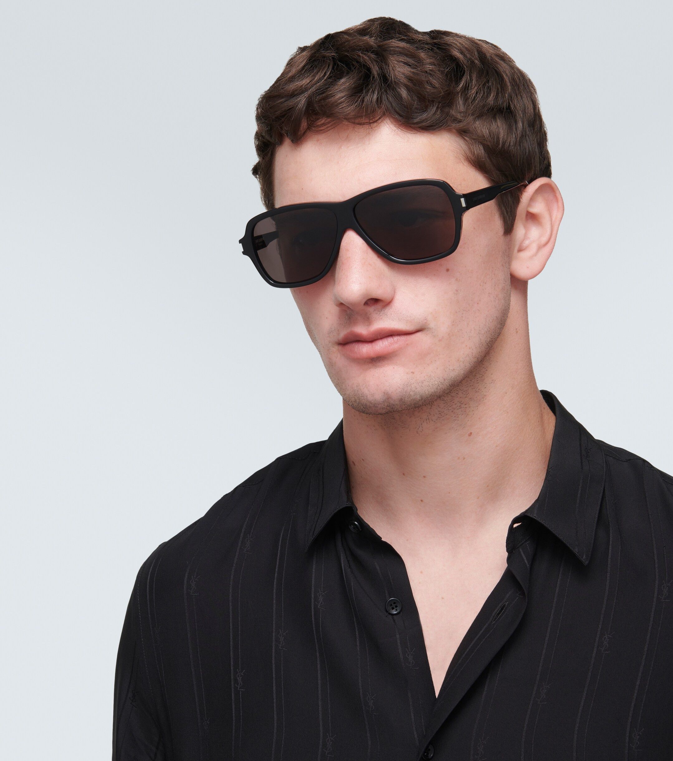 Saint Laurent Paris Saint Laurent SL 906 Carolyn Sunglasses - Black Acetate Size ONE SIZE - 13 Thumbnail