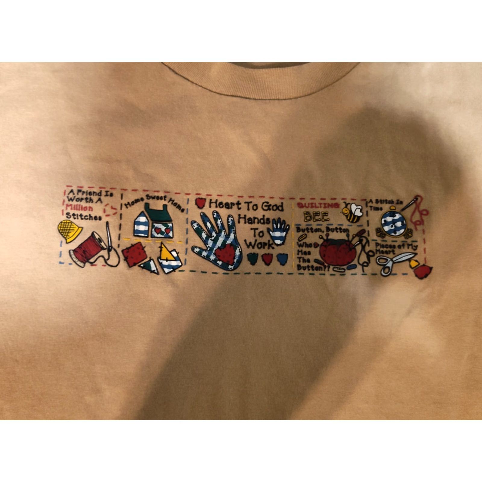 Vintage VINTAGE Fashion Gear 90s Graphic T-Shirt XXL Brown Single Stitch Heart To God Mens Size US XXL / EU 58 / 5 - 4 Thumbnail