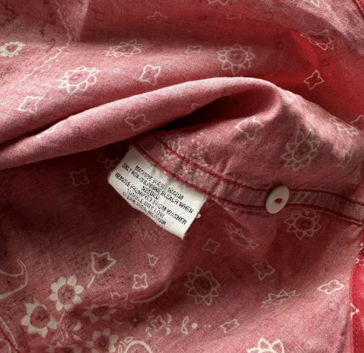 RRL Ralph Lauren RRL Ralph Lauren Double RL Red Paisley Western Shirt K22 Size US S / EU 44-46 / 1 - 5 Thumbnail