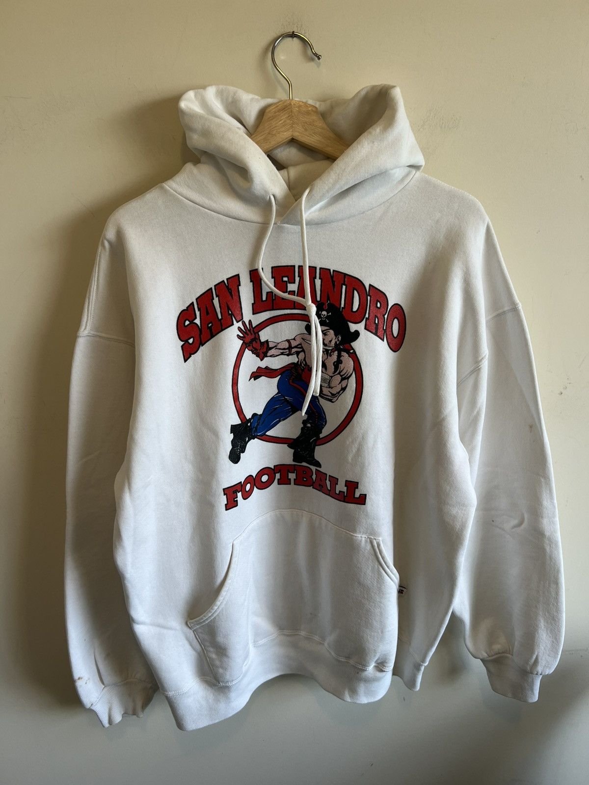 Russell Athletic 80s 90s vintage russel hoodie white college USA Size US XL / EU 56 / 4 - 1 Thumbnail