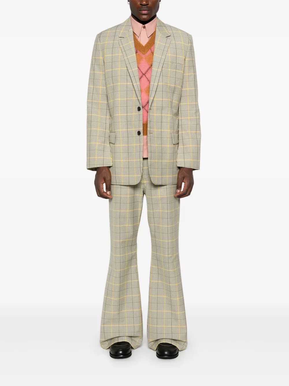 Marni oc11z0525 Microcheck Trousers in Multicolor Size US 32 / EU 48 - 2 Thumbnail