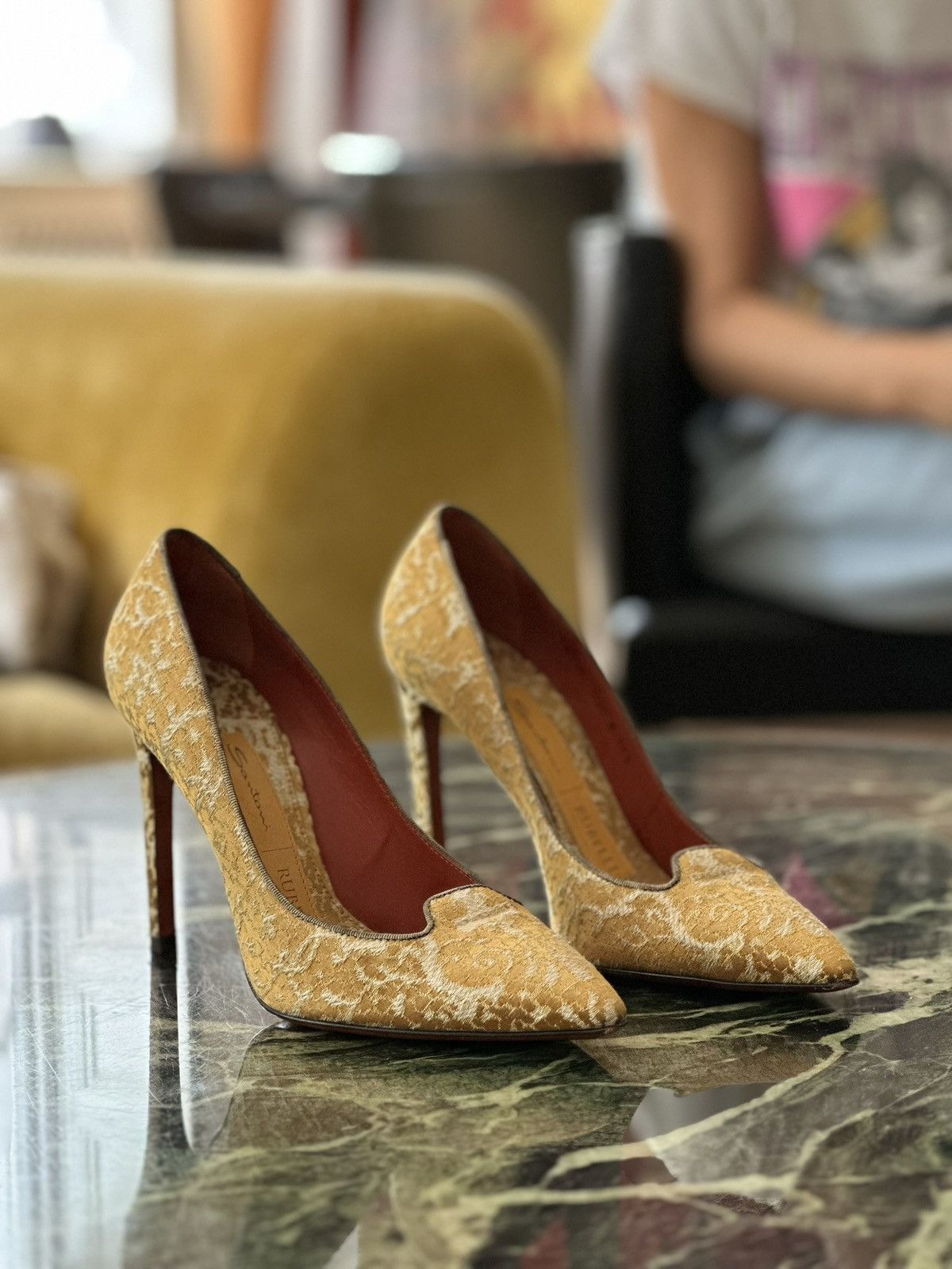 Santoni Santoni x Rubelli Heels Size US 7.5 / IT 37.5 - 2 Thumbnail