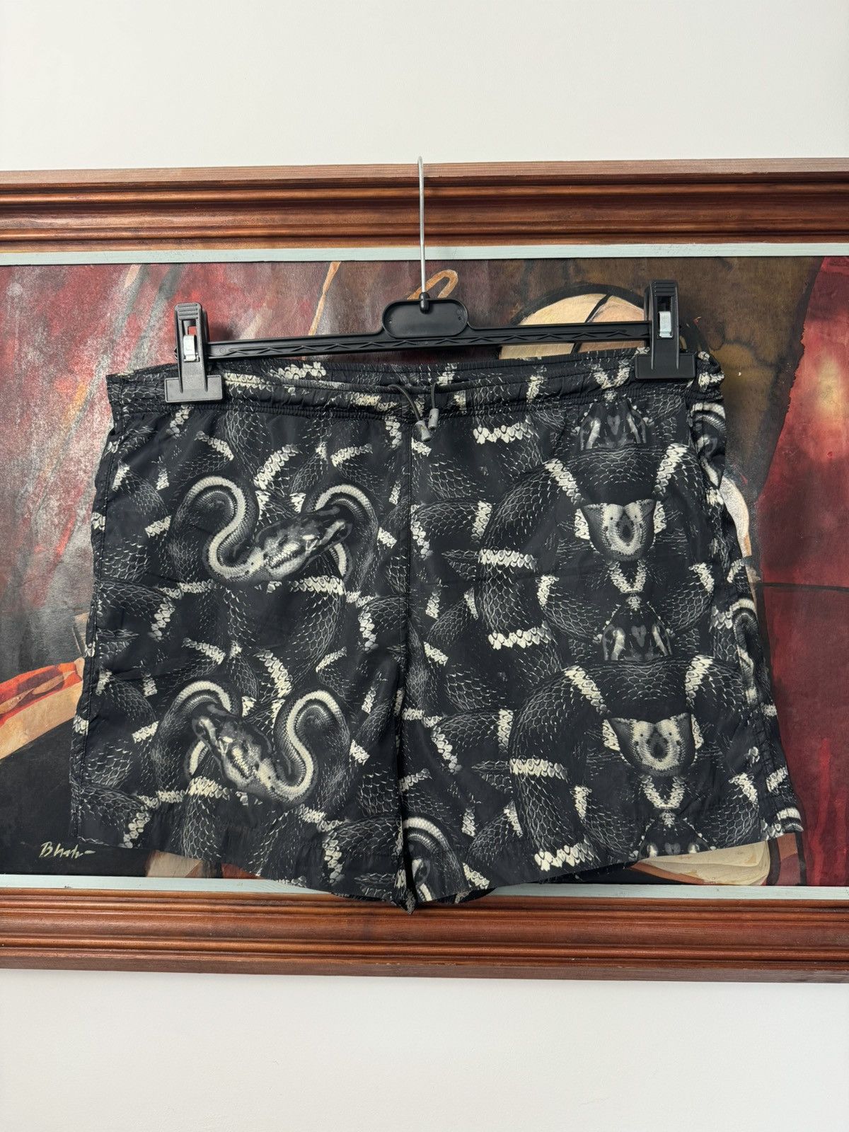 Marcelo Burlon Marcelo Burlon All Over Snake Print Shorts Designer Swim Size US 31 - 1 Thumbnail