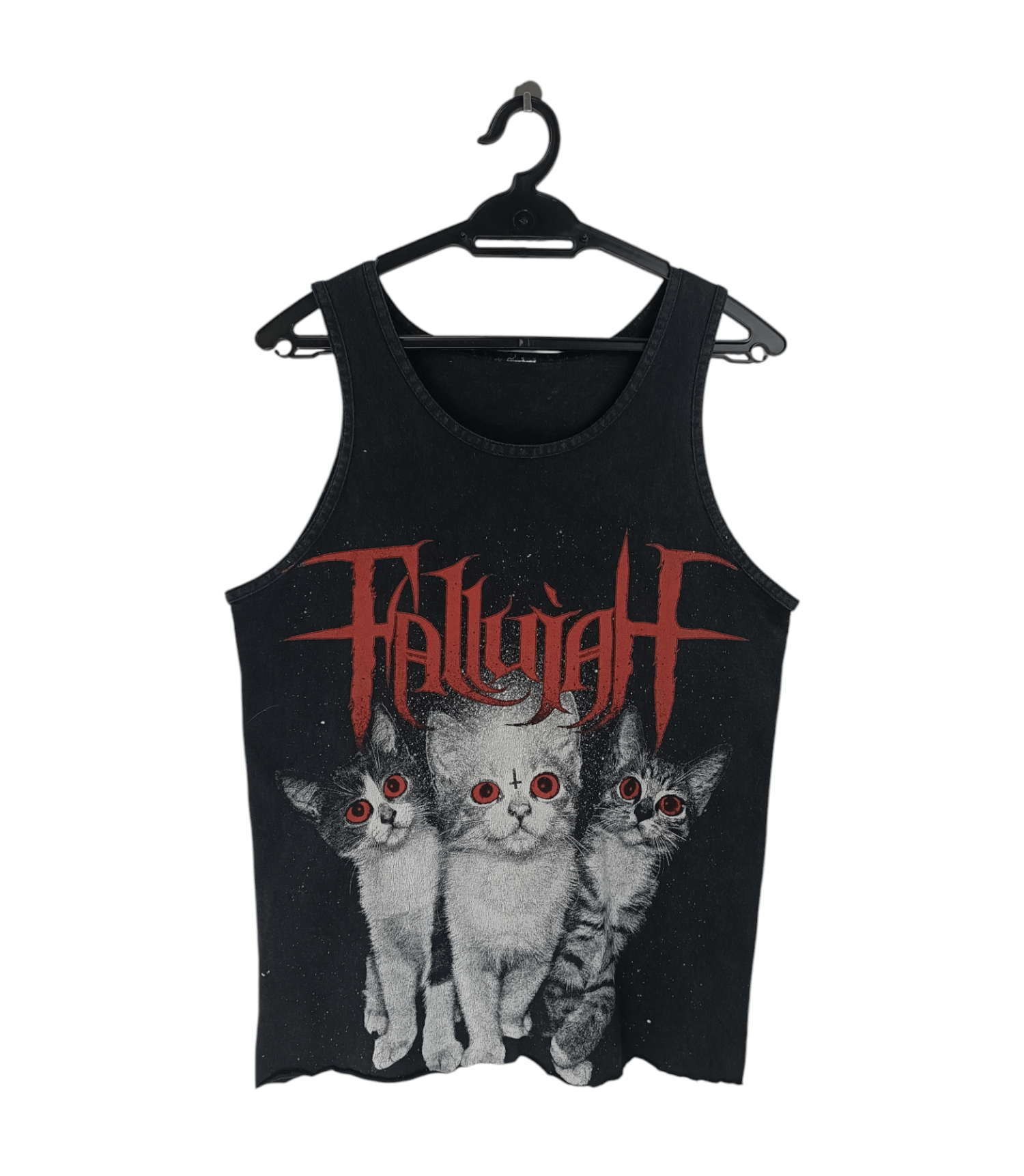 Band Tees THRASH FADED VINTAGE FALLUJAH ANTICHRIST CAT DEATH METAL Size US S / EU 44-46 / 1 - 1 Thumbnail