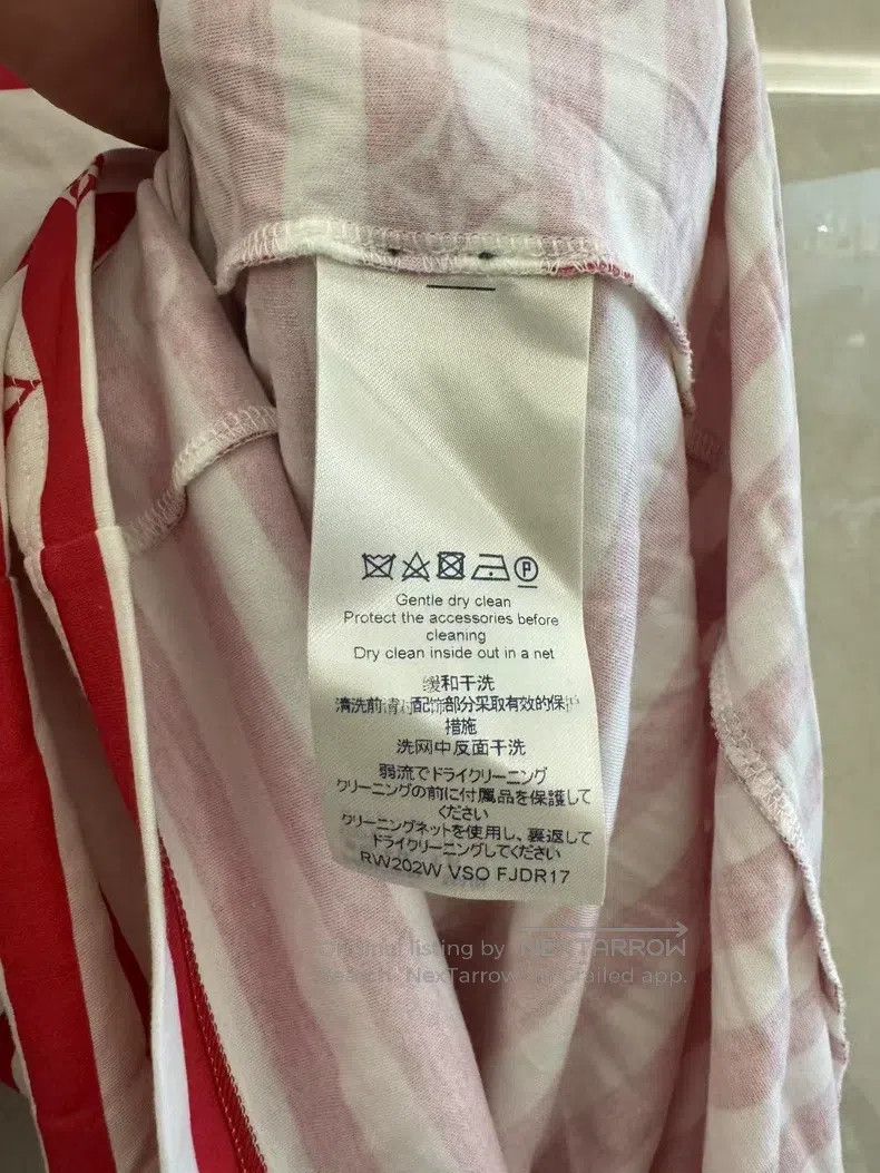 Louis Vuitton Louis Vuitton White and red striped dress Size L / US 10 / IT 46 - 4 Thumbnail