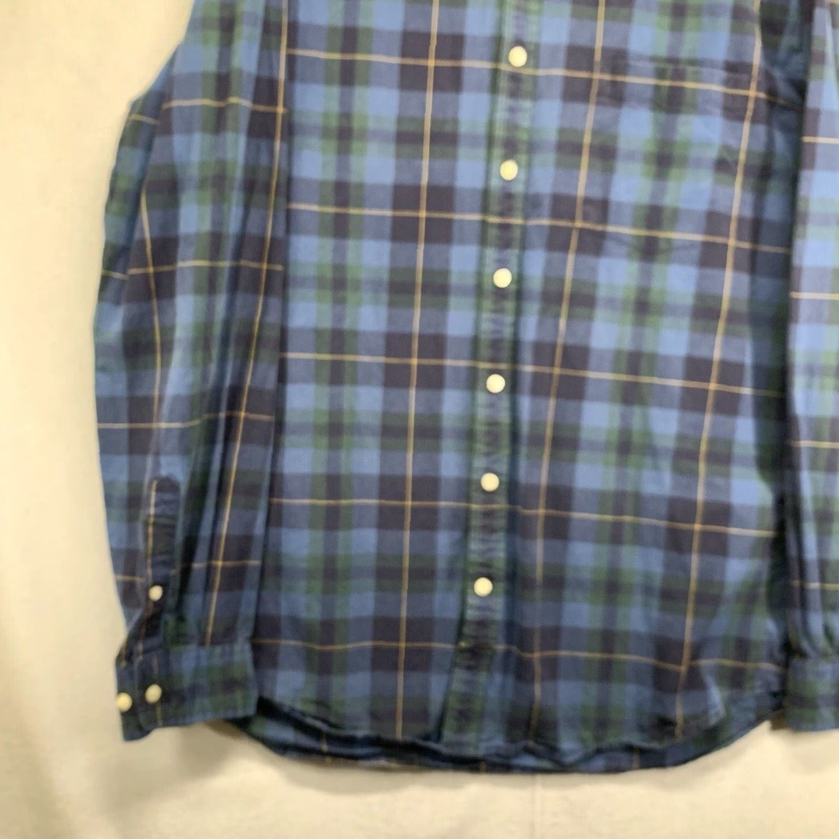 Vintage Foundry Supply Co Button-Up Shirt Men XLT Blue Plaid Long Sleeve Big & Tall Outdoor Size US XL / EU 56 / 4 - 7 Thumbnail