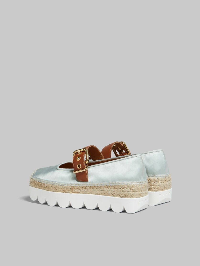 Marni o1w1db10125 Satin Petal Espadrillas in Light Blue Size US 5 / IT 35 - 3 Thumbnail