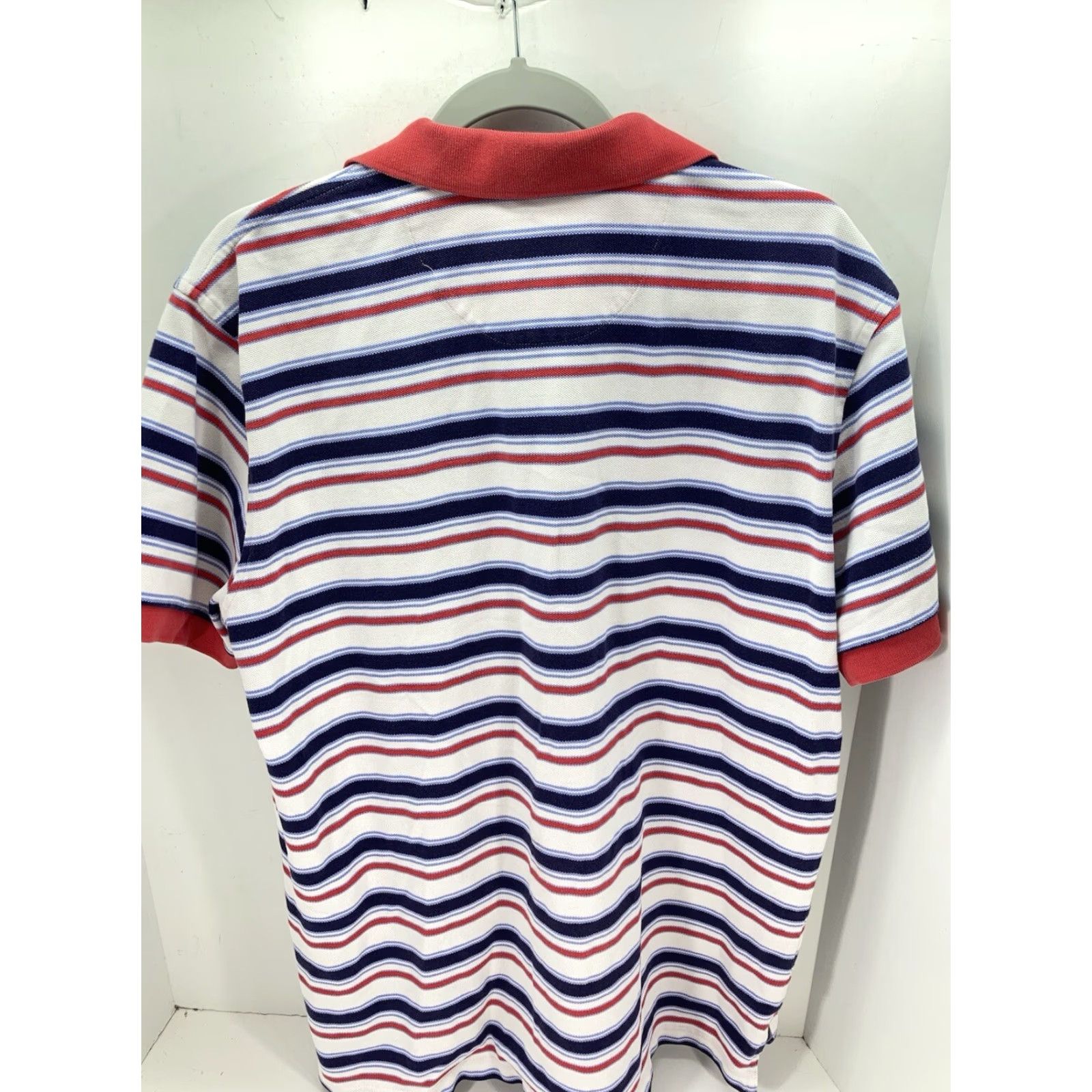 Brooks Brothers VINTAGE Brooks Brothers Polo Shirt Men XL Red Stripe Short Sleeve Cotton Knit Pullover Size US XL / EU 56 / 4 - 6 Thumbnail