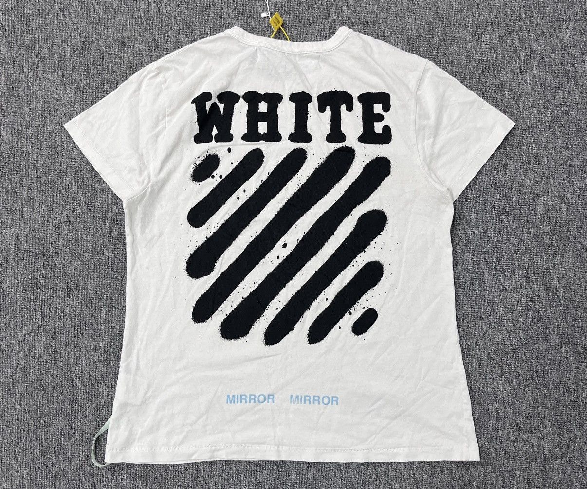Off-White OFF-WHITE Graffiti Warning Line Short Sleeve T-shirt J16 Size US S / EU 44-46 / 1 - 1 Thumbnail