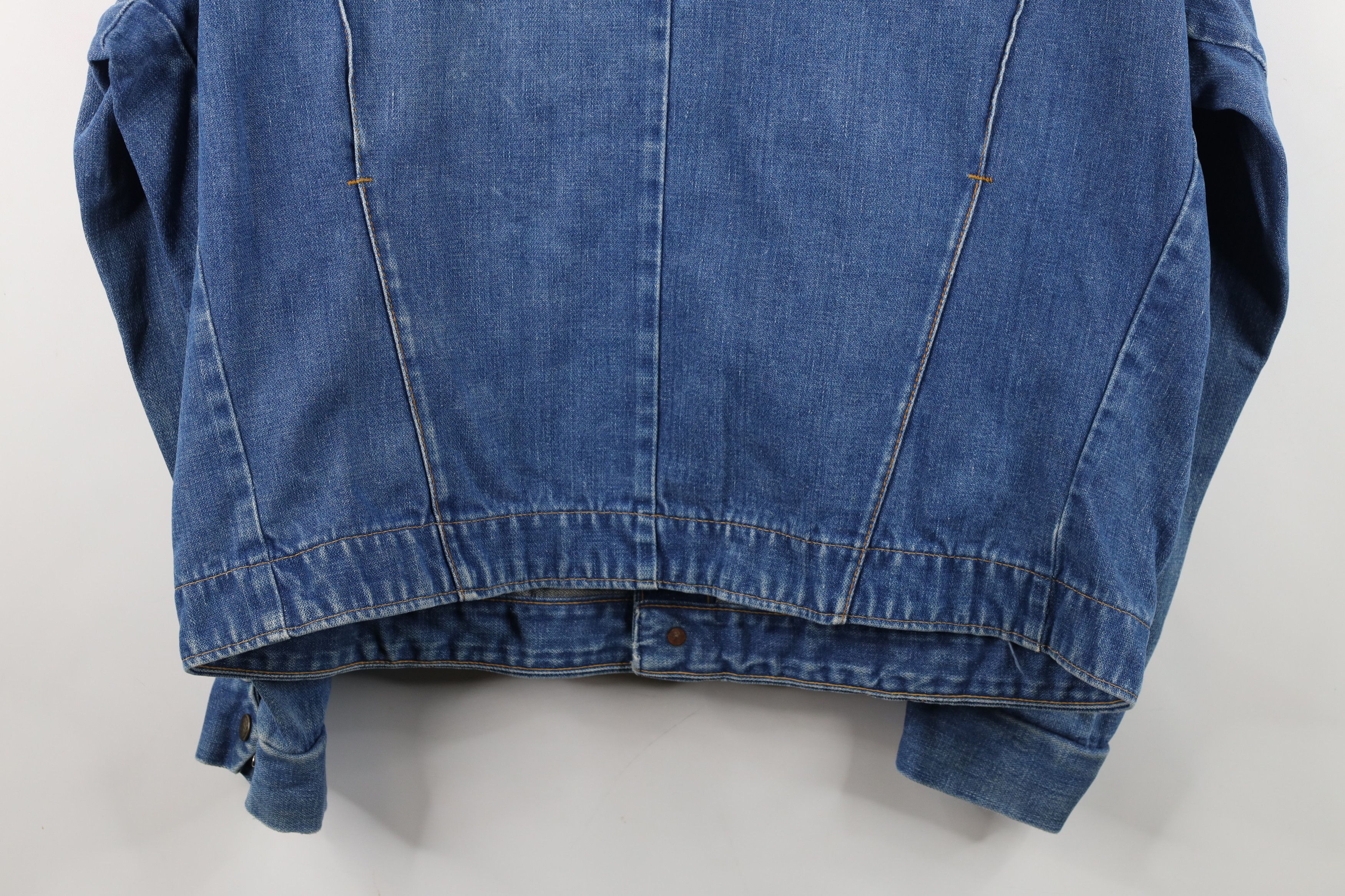 Vintage Vintage 70s Streetwear Western Denim Jean Trucker Jacket USA Size US XL / EU 56 / 4 - 16 Thumbnail