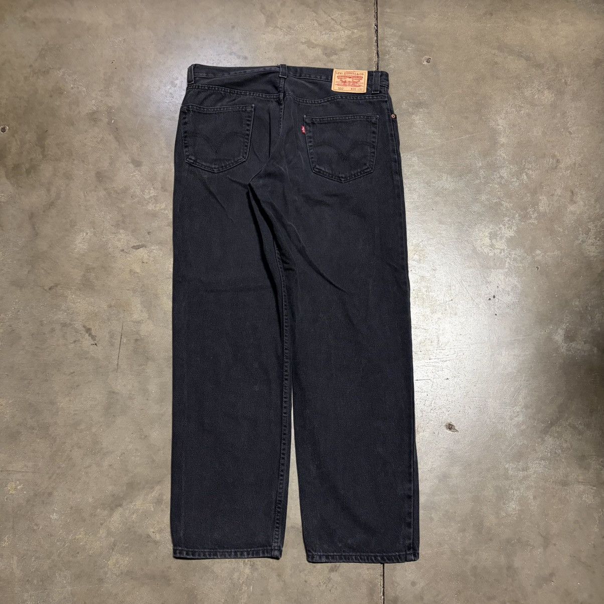 Levi's Vintage Levis 550 Black Denim Jeans Faded Baggy Grunge Punk Size US 36 / EU 52 - 7 Thumbnail
