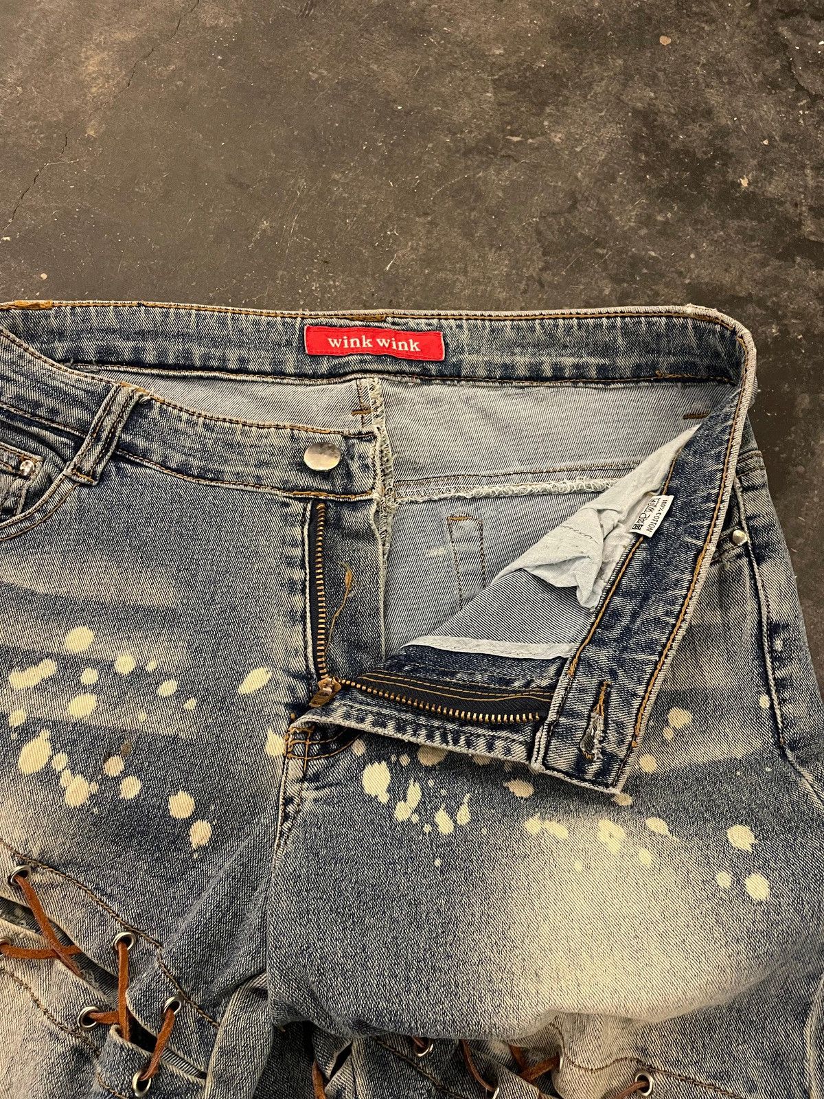 Hysteric Glamour Y2k Winkwink laced ifsixwasnine flare jeans Size 29" - 12 Thumbnail