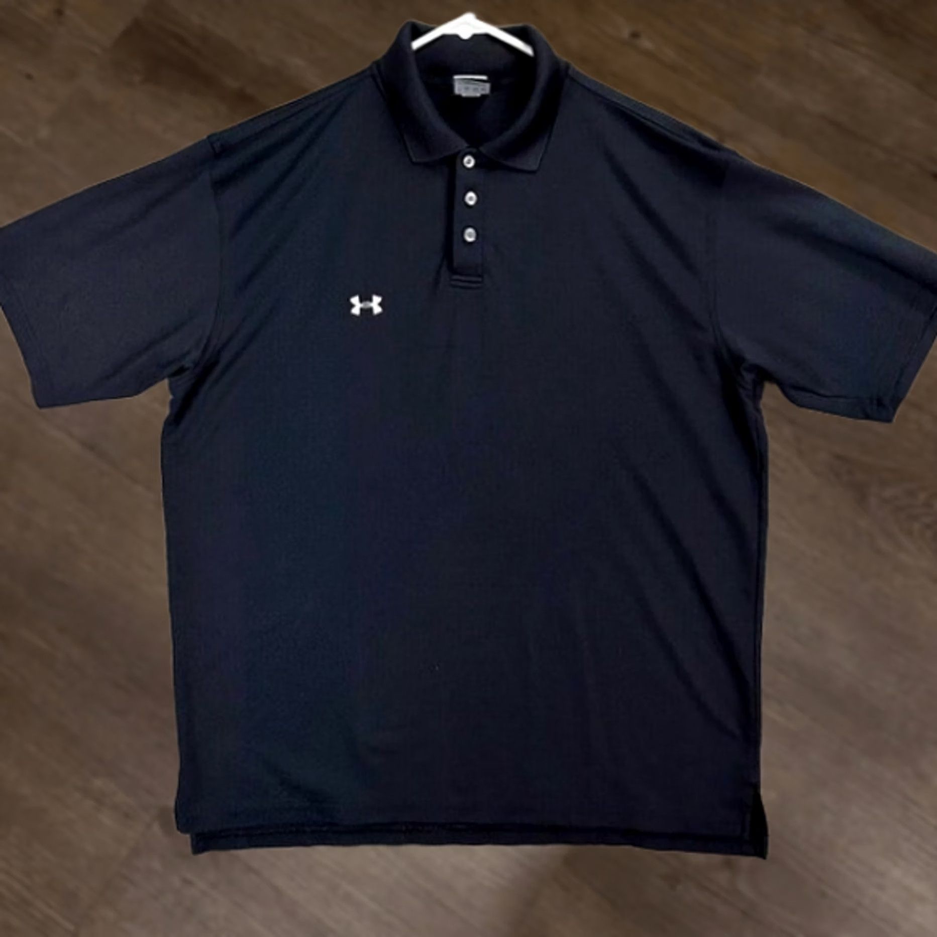 Under Armour Under Armour Polo Golf Shirt Adult Large L Black Logo Mens Size US L / EU 52-54 / 3 - 1 Thumbnail