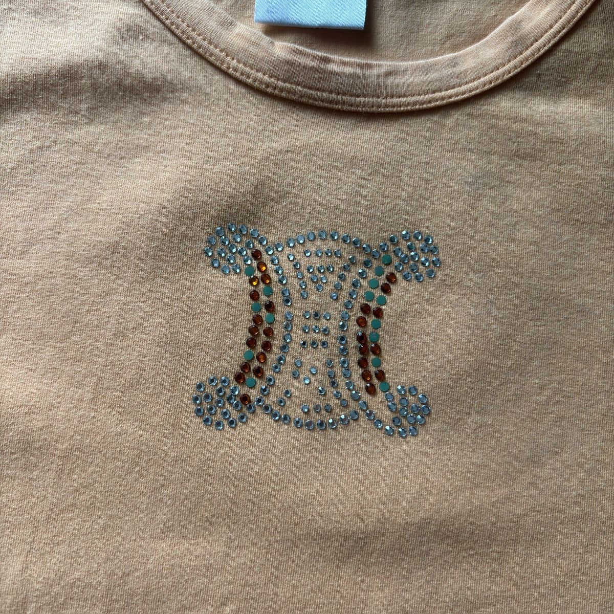 Celine × Vintage Y2k 00s Vintage Celine sequins tee Size L / US 10 / IT 46 - 3 Thumbnail