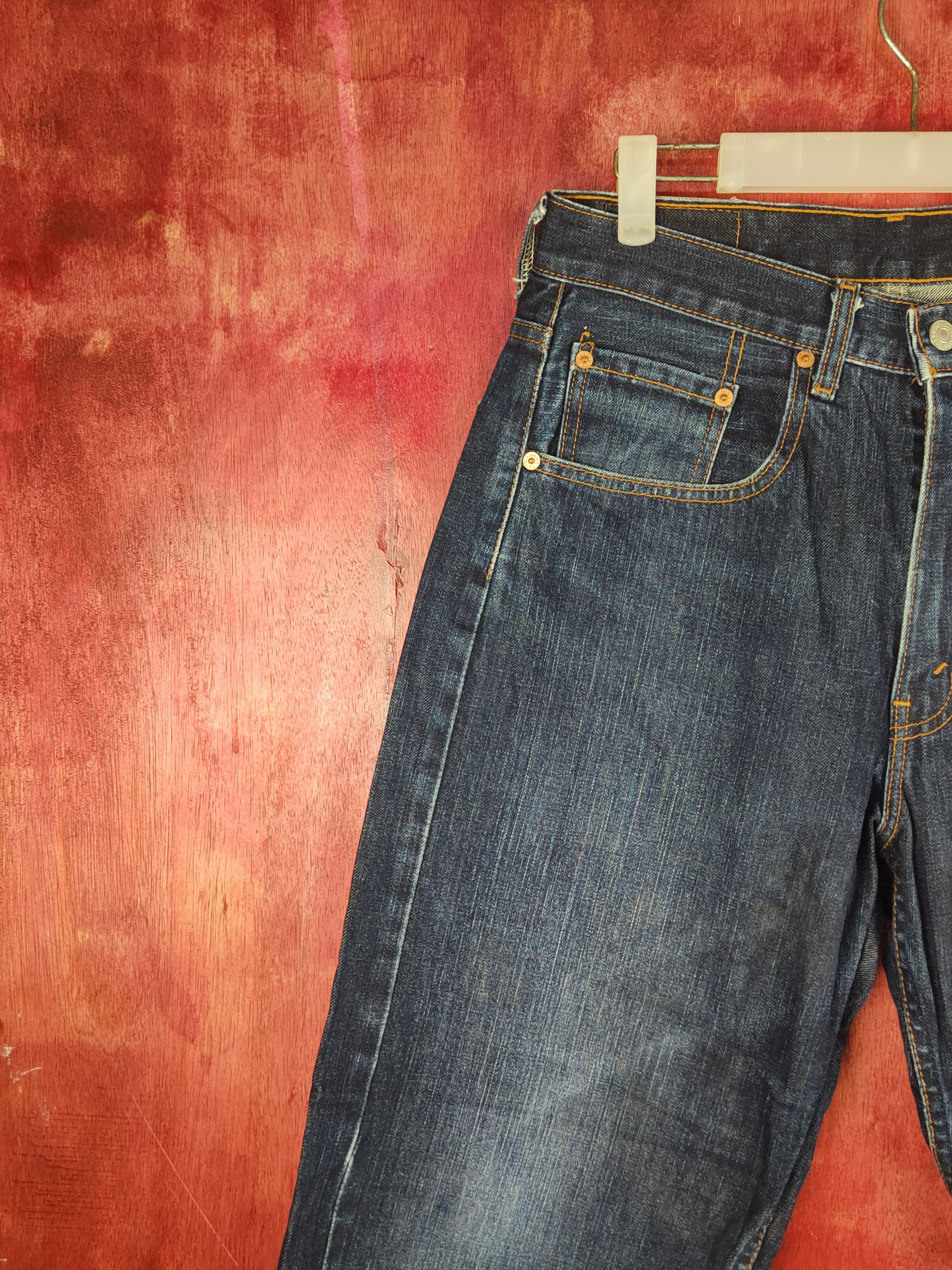 Levi's Levi's Dark Blue Distressed Ripped Jeans #S1882 Size US 31 - 3 Thumbnail