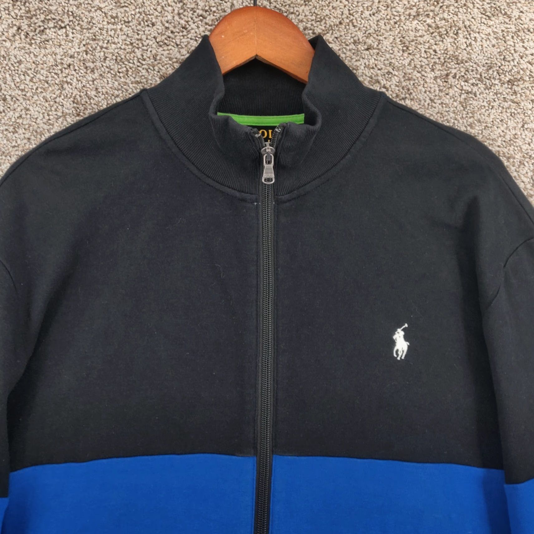Polo Ralph Lauren Polo Ralph Lauren Track Jacket Mens Large Blue Full Zip Pony Logo Performance Size US L / EU 52-54 / 3 - 2 Thumbnail