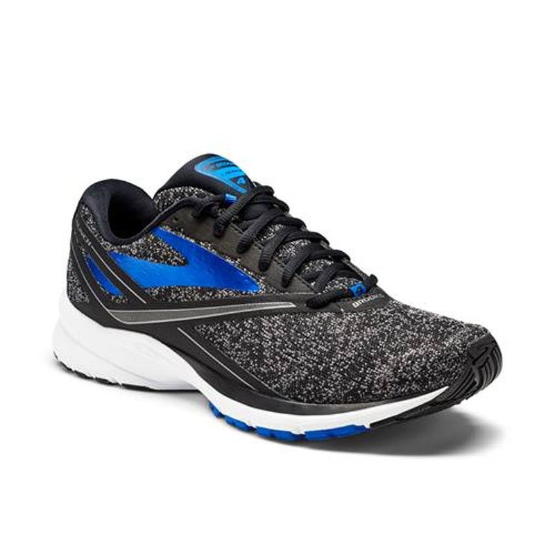 Brooks Launch 4 Running Shoes Anthracite Black Blue 10.5, Men's
